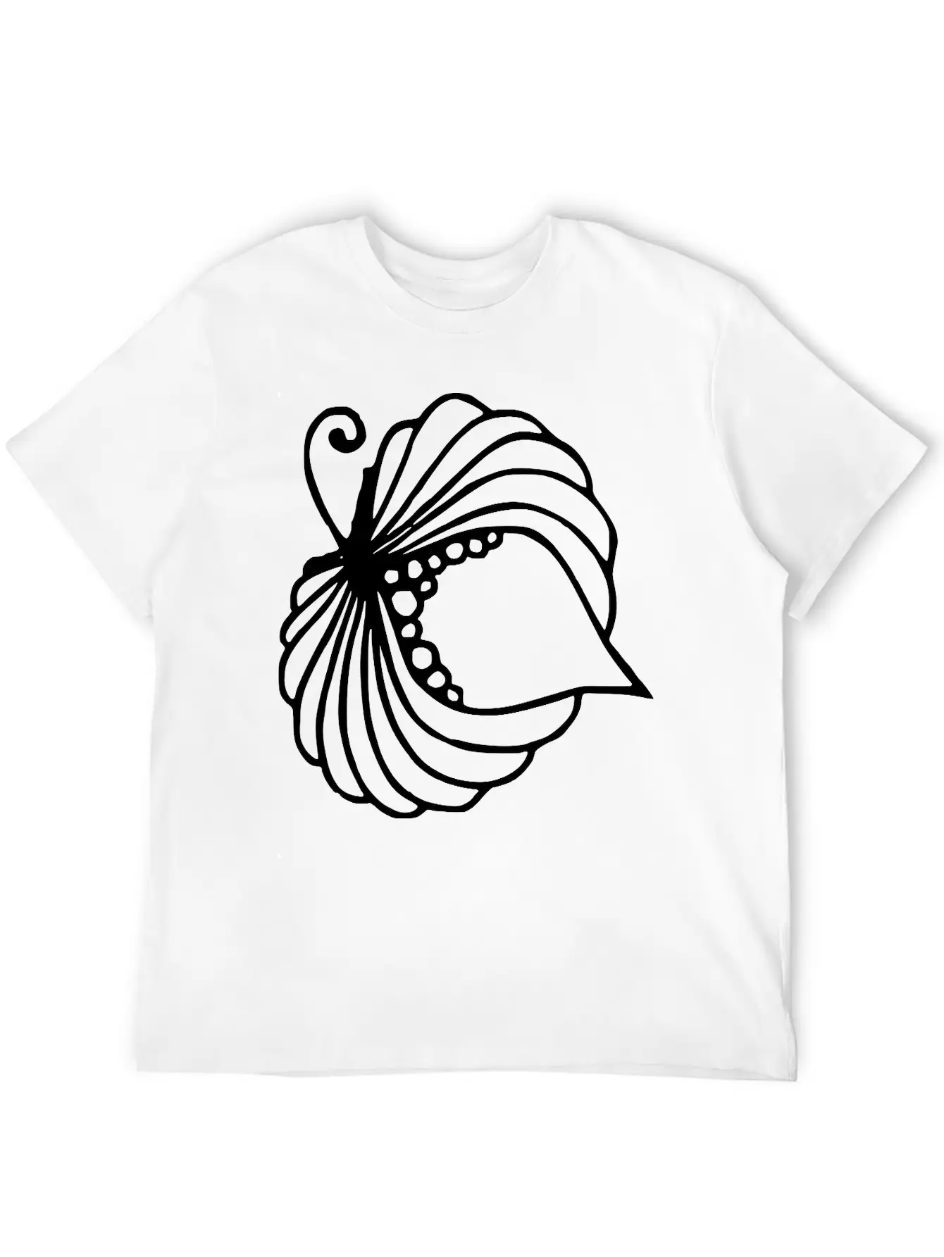 A Blooming Flower Unisex Short Sleeve Soft Cotton T-Shirt – Casual Everyday Wear