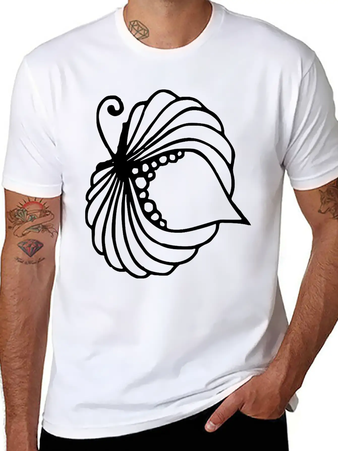 A Blooming Flower Unisex Short Sleeve Soft Cotton T-Shirt – Casual Everyday Wear