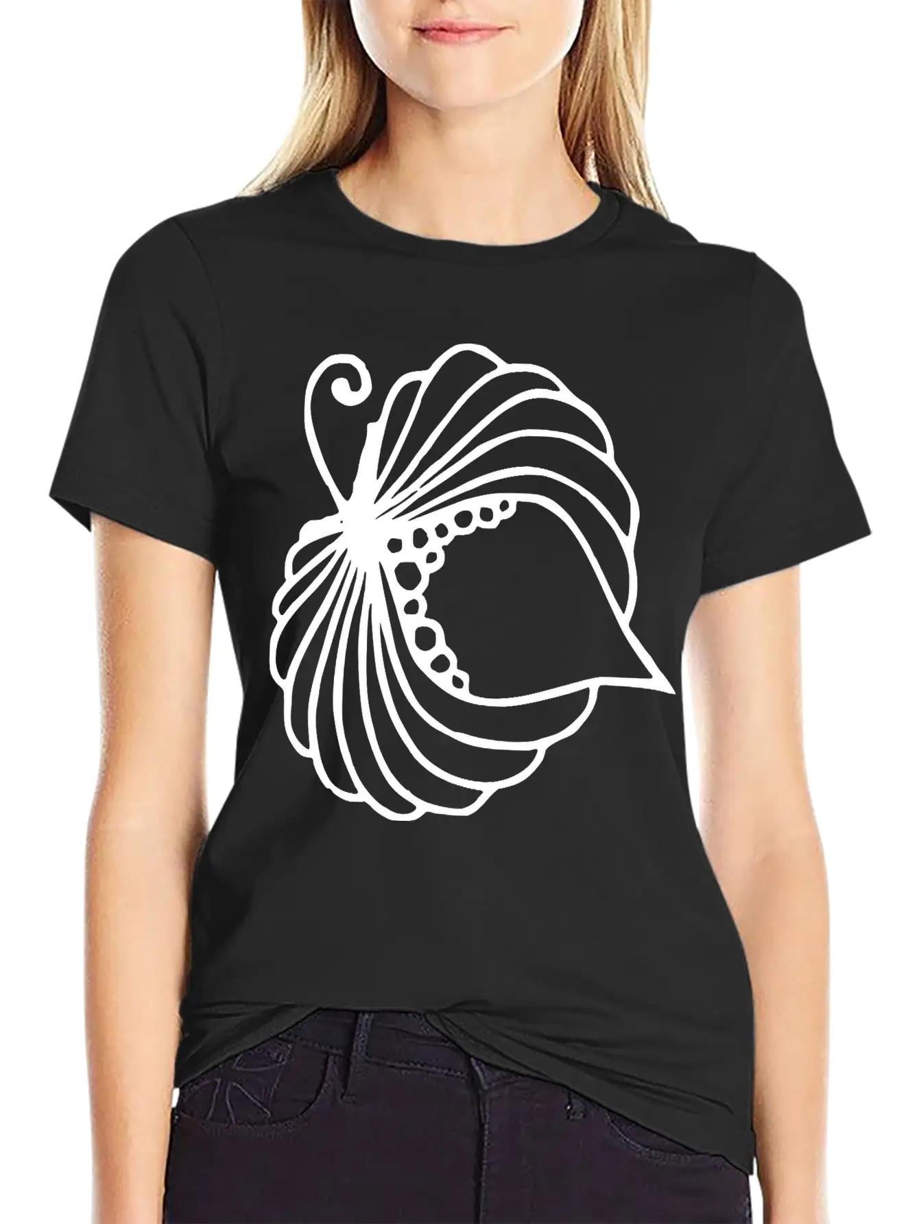 A Blooming Flower Unisex Short Sleeve Soft Cotton T-Shirt – Casual Everyday Wear