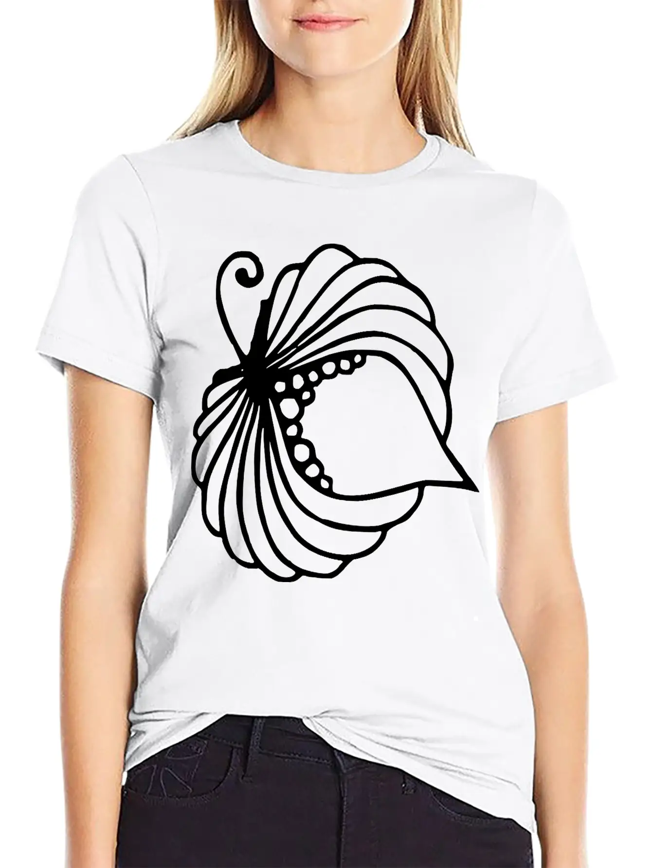 A Blooming Flower Unisex Short Sleeve Soft Cotton T-Shirt – Casual Everyday Wear