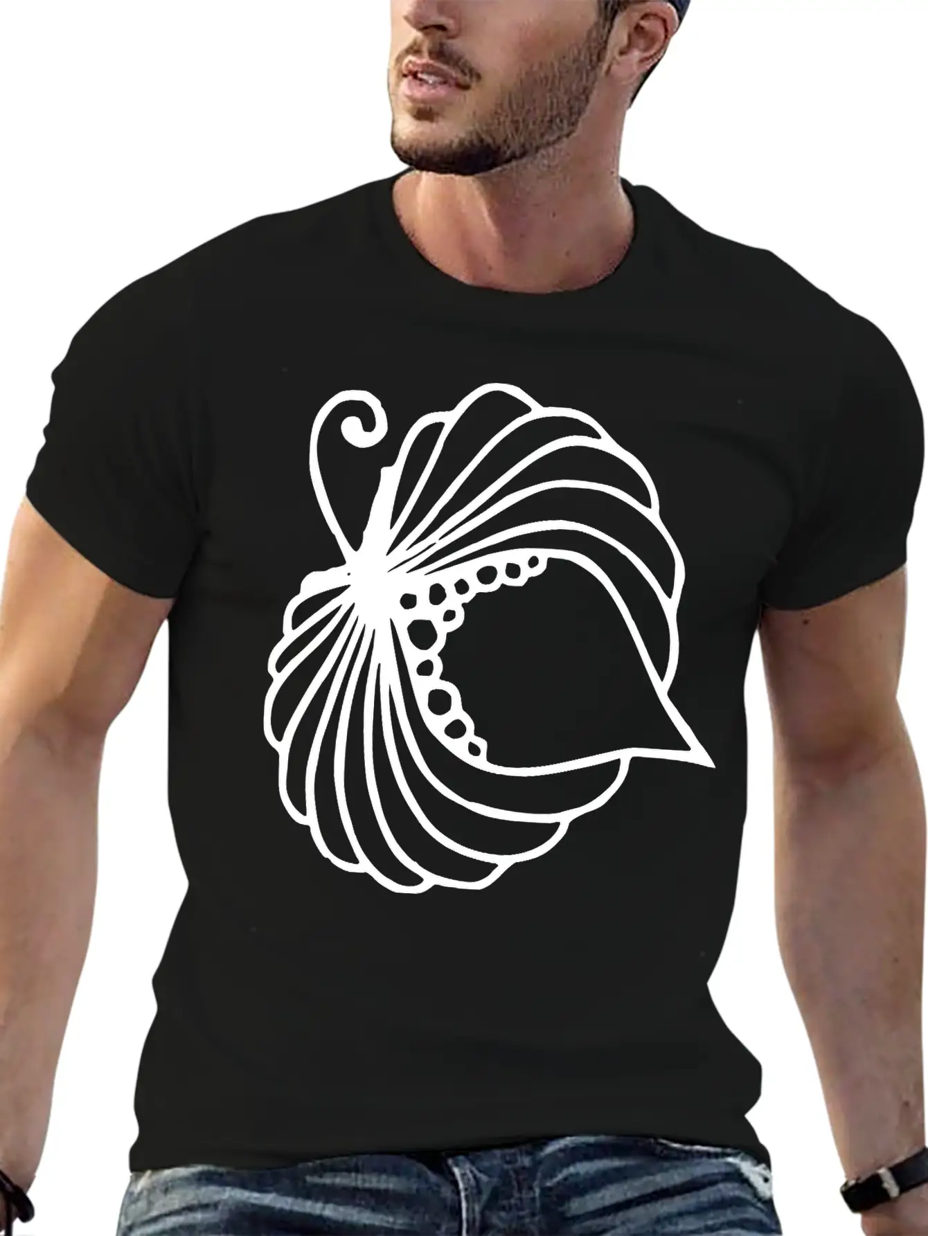 A Blooming Flower Unisex Short Sleeve Soft Cotton T-Shirt – Casual Everyday Wear
