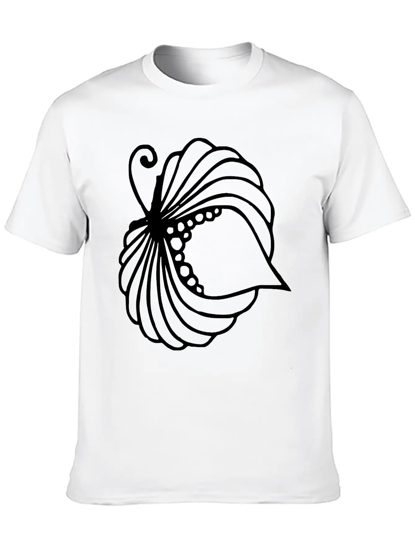 A Blooming Flower Unisex Short Sleeve Soft Cotton T-Shirt – Casual Everyday Wear