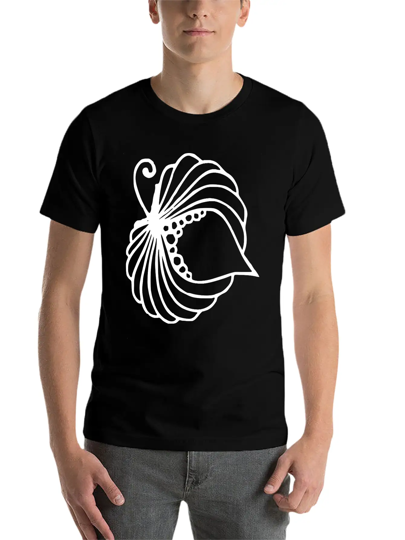 A Blooming Flower Unisex Short Sleeve Soft Cotton T-Shirt – Casual Everyday Wear