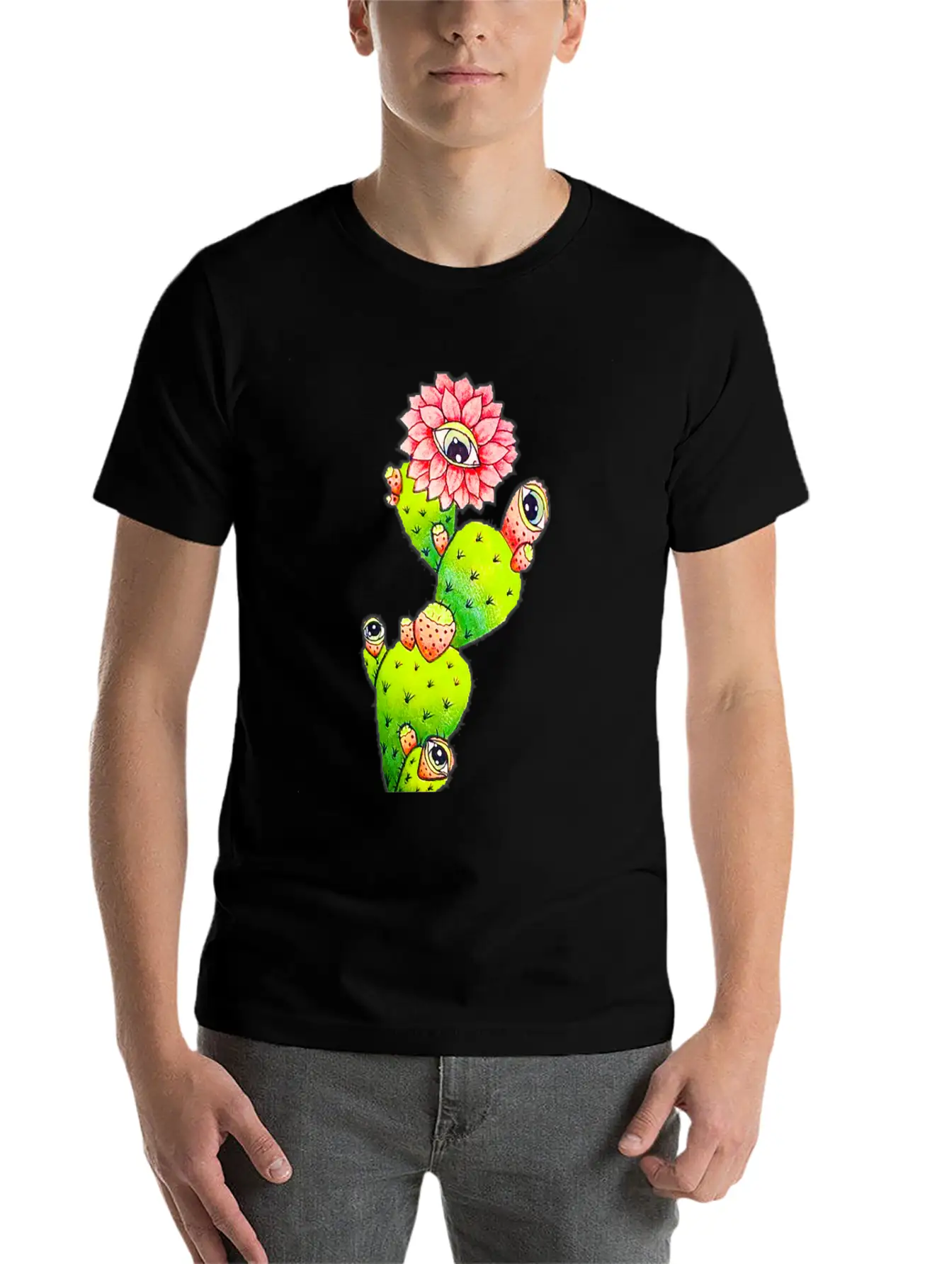 A Cactus Is An Aggressive Cucumber Funny Cactus Essential Unisex Summer Tee – Soft Cotton Casual Fit