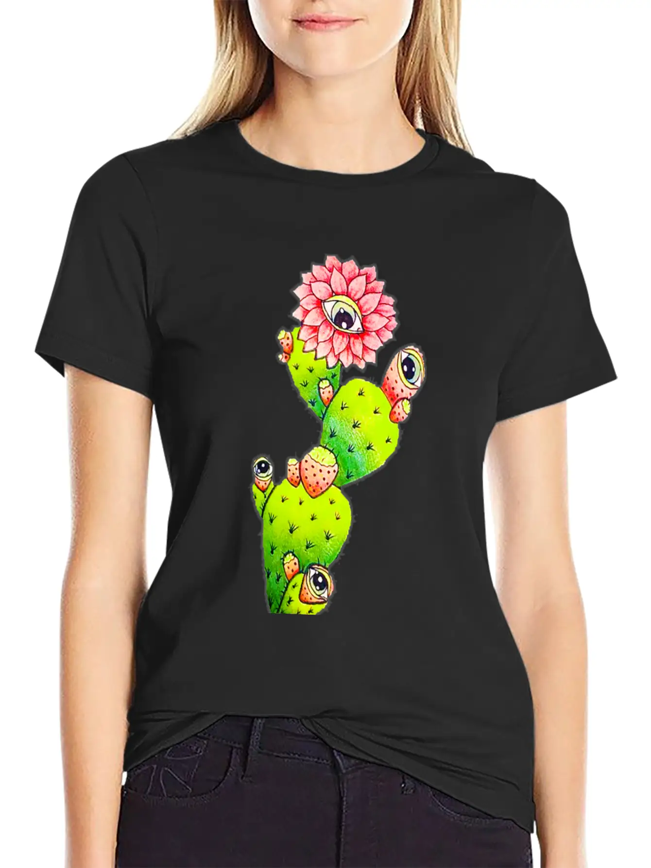 A Cactus Is An Aggressive Cucumber Funny Cactus Essential Unisex Summer Tee – Soft Cotton Casual Fit