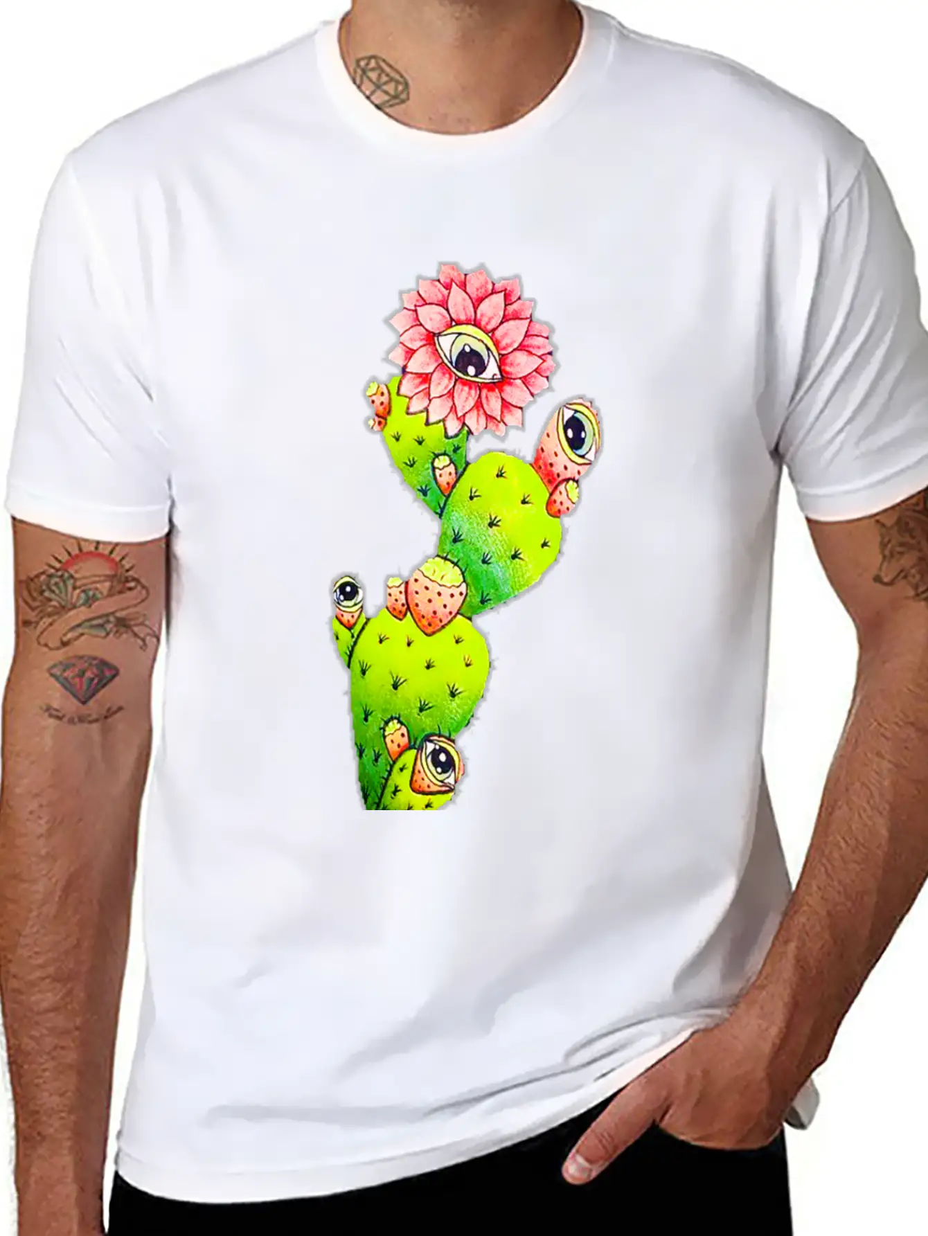 A Cactus Is An Aggressive Cucumber Funny Cactus Essential Unisex Summer Tee – Soft Cotton Casual Fit