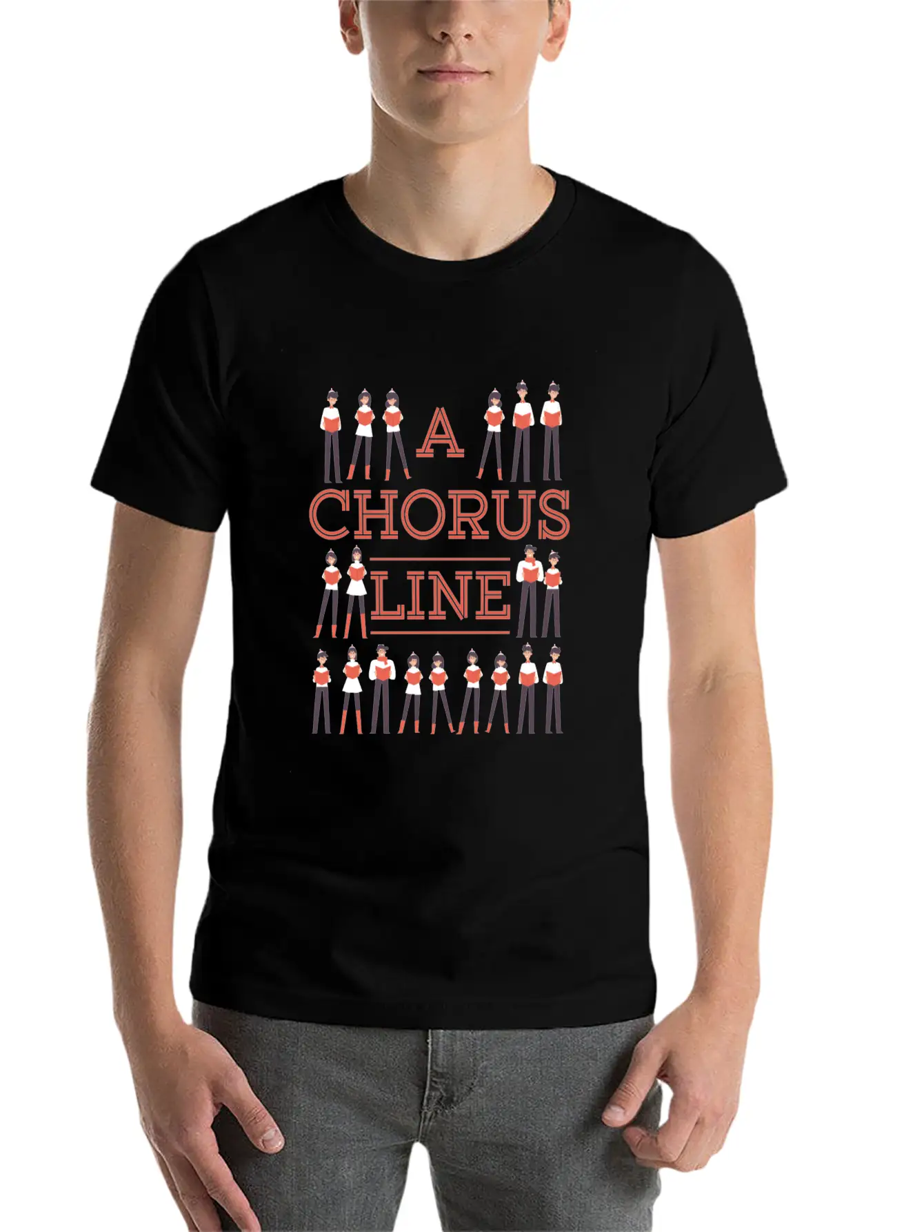 A Chorus Line Choir Music Singer Musician Gift Stylish Everyday T-Shirt – Unisex Basic Cotton Tee