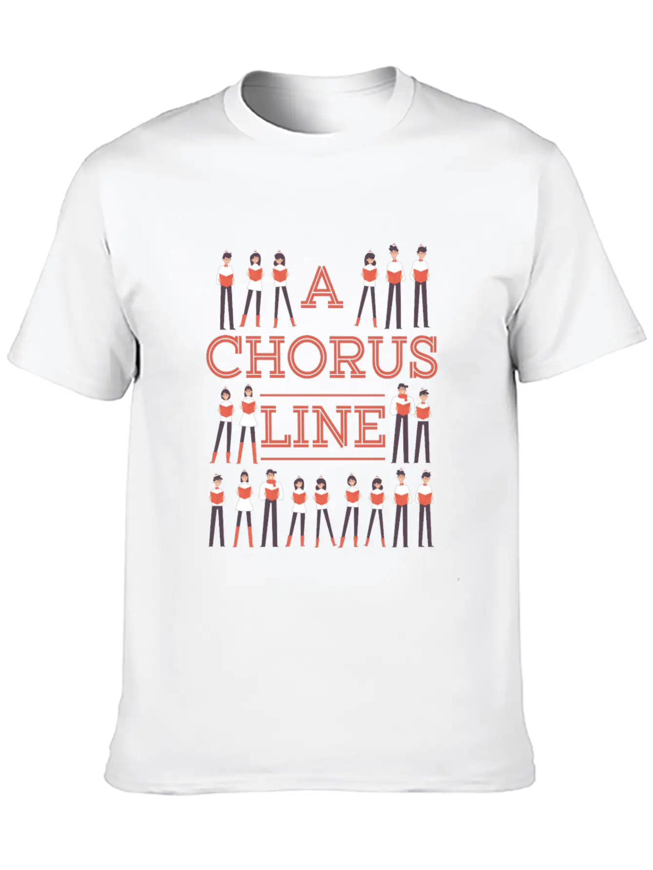 A Chorus Line Choir Music Singer Musician Gift Stylish Everyday T-Shirt – Unisex Basic Cotton Tee