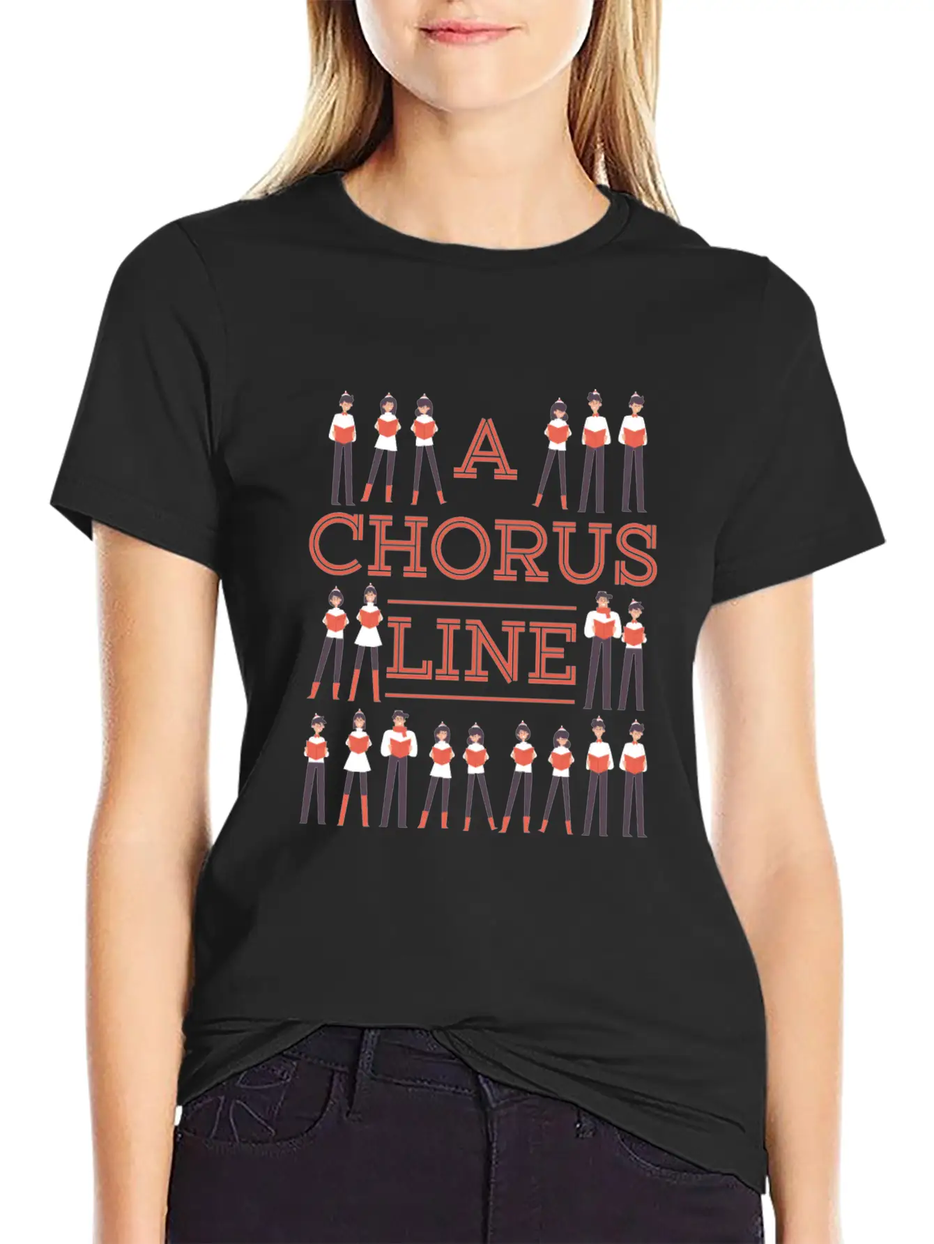 A Chorus Line Choir Music Singer Musician Gift Stylish Everyday T-Shirt – Unisex Basic Cotton Tee