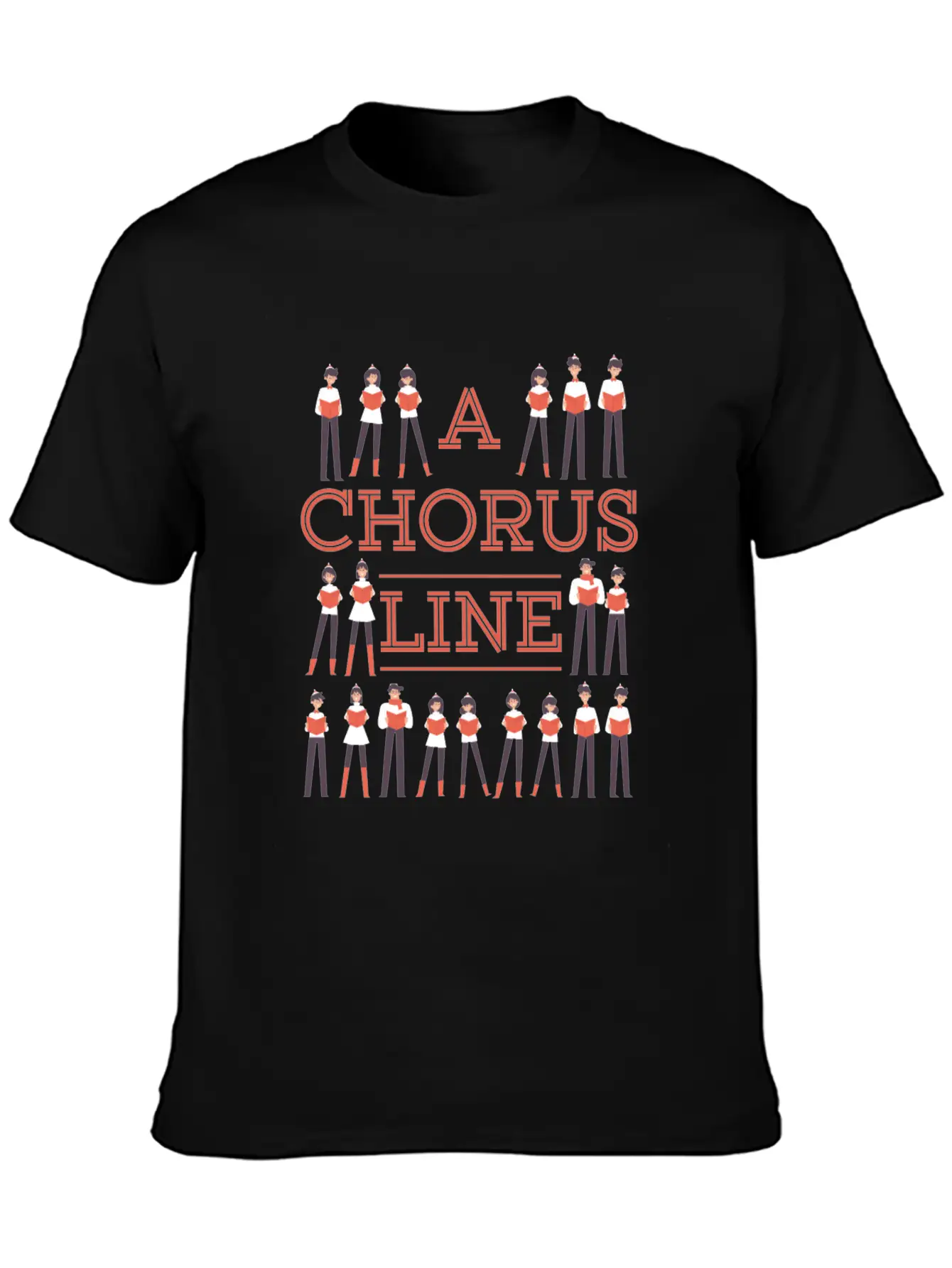 A Chorus Line Choir Music Singer Musician Gift Stylish Everyday T-Shirt – Unisex Basic Cotton Tee