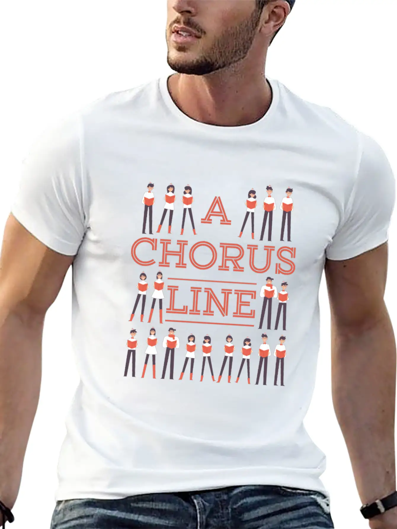 A Chorus Line Choir Music Singer Musician Gift Stylish Everyday T-Shirt – Unisex Basic Cotton Tee