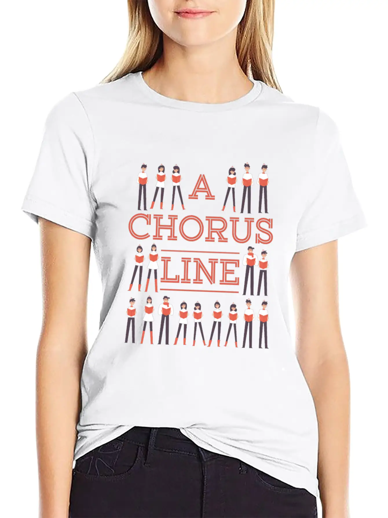 A Chorus Line Choir Music Singer Musician Gift Stylish Everyday T-Shirt – Unisex Basic Cotton Tee