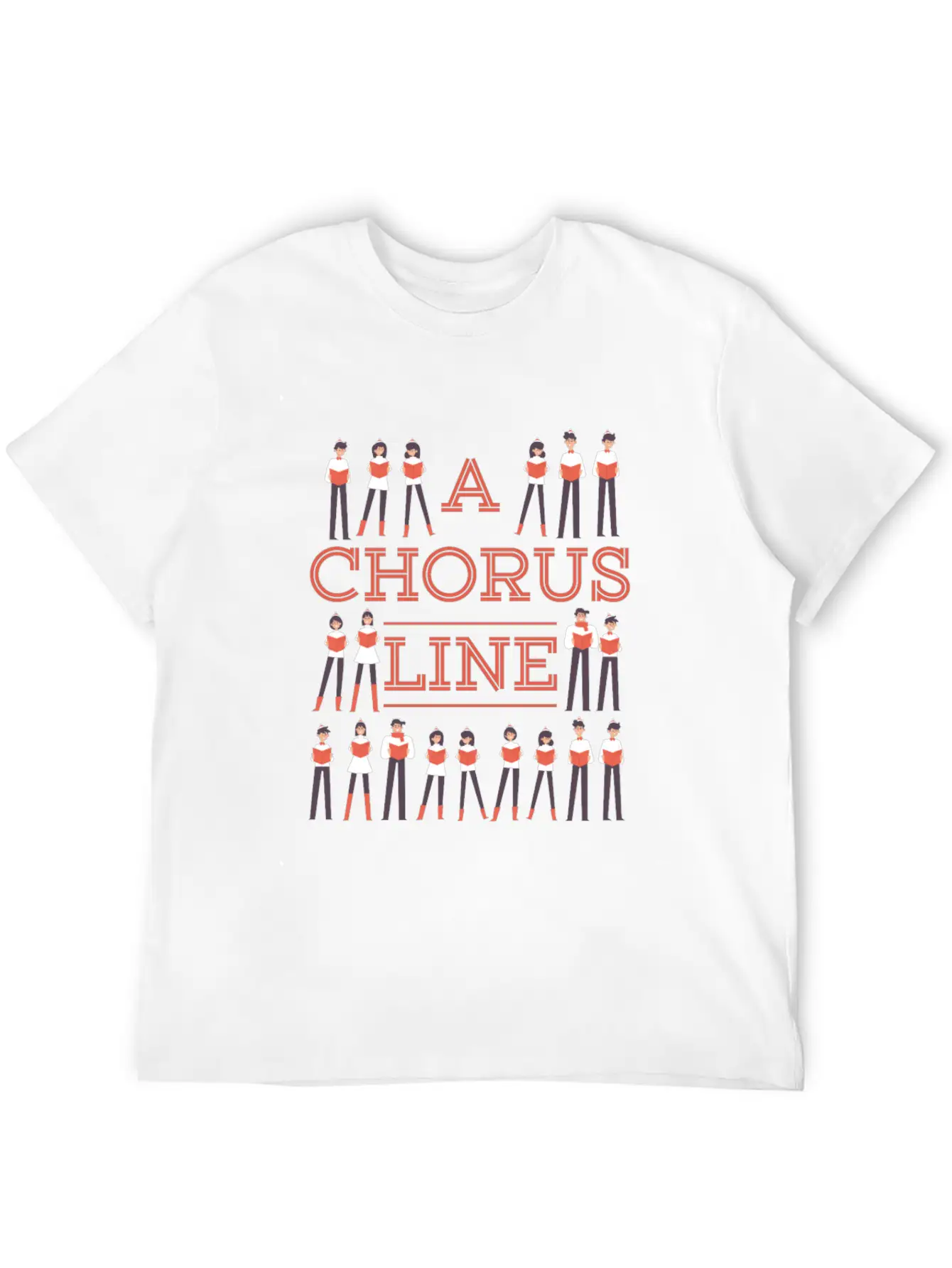 A Chorus Line Choir Music Singer Musician Gift Stylish Everyday T-Shirt – Unisex Basic Cotton Tee