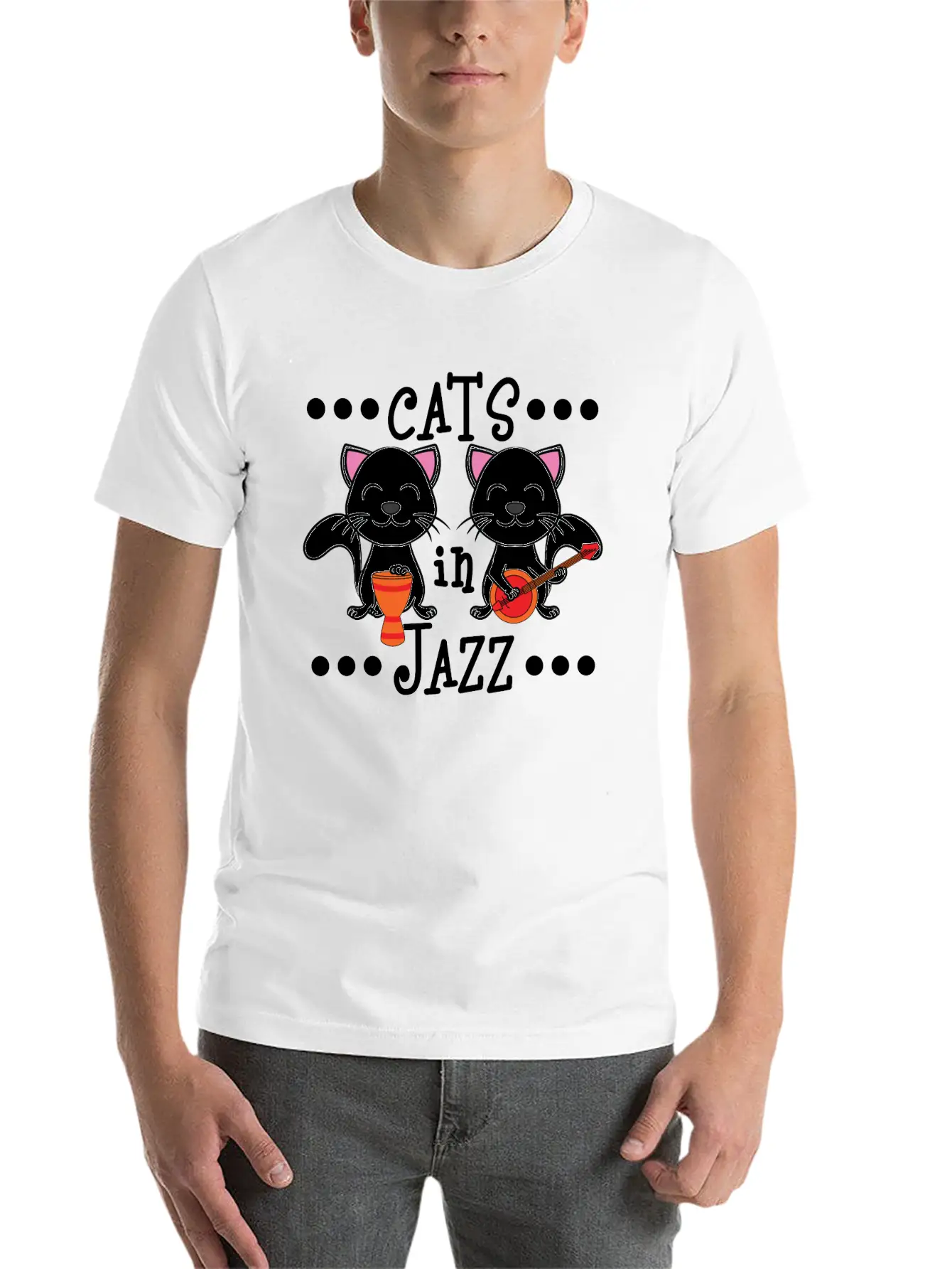 A Cute Cat Tee For Animal And Music Lovers Saying Essential Unisex Summer Tee – Soft Cotton Casual Fit