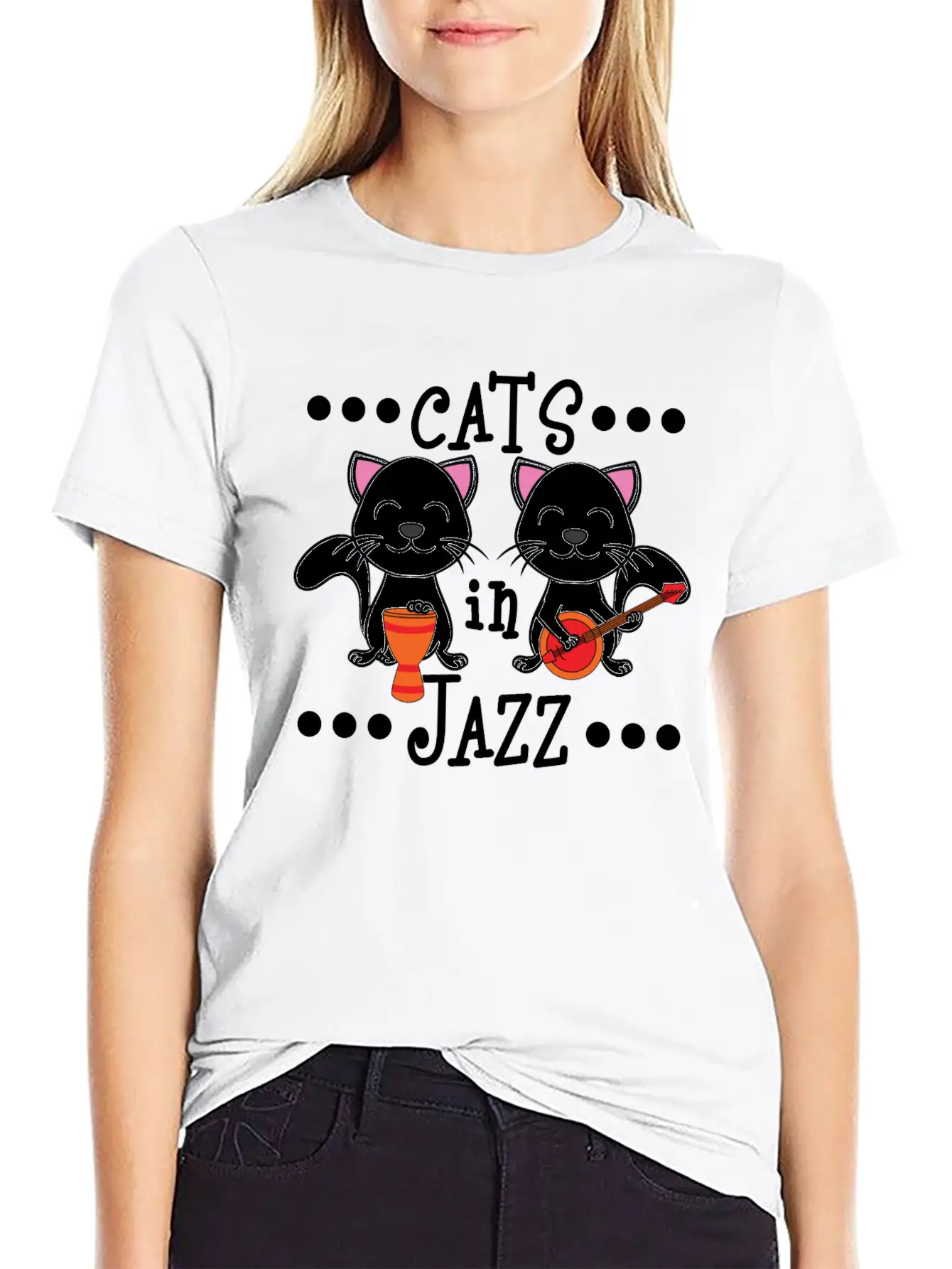 A Cute Cat Tee For Animal And Music Lovers Saying Essential Unisex Summer Tee – Soft Cotton Casual Fit