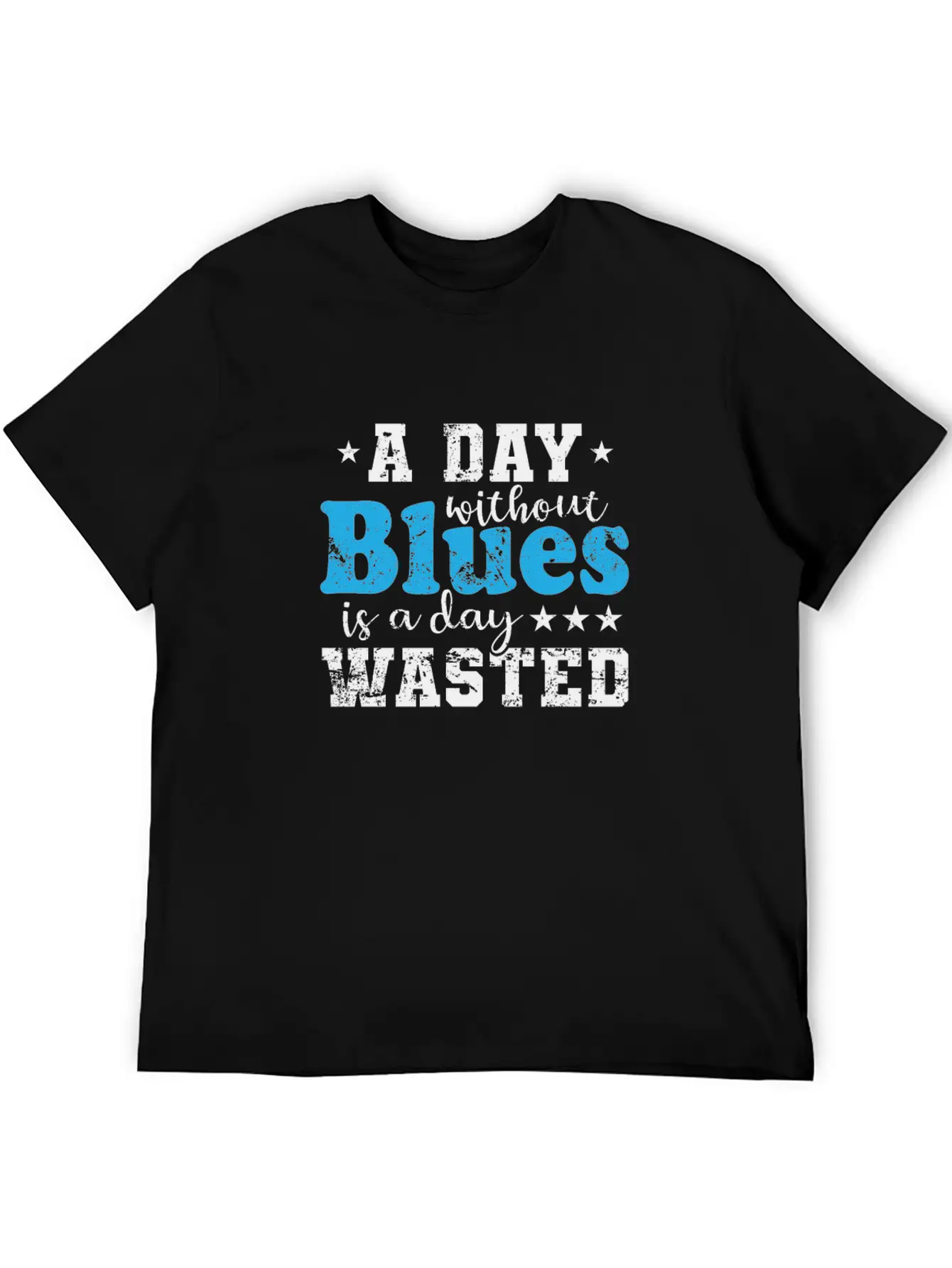 A Day Without Blues Is A Day Wasted Music Comfortable Minimalist Graphic Tee – Summer Style Essential