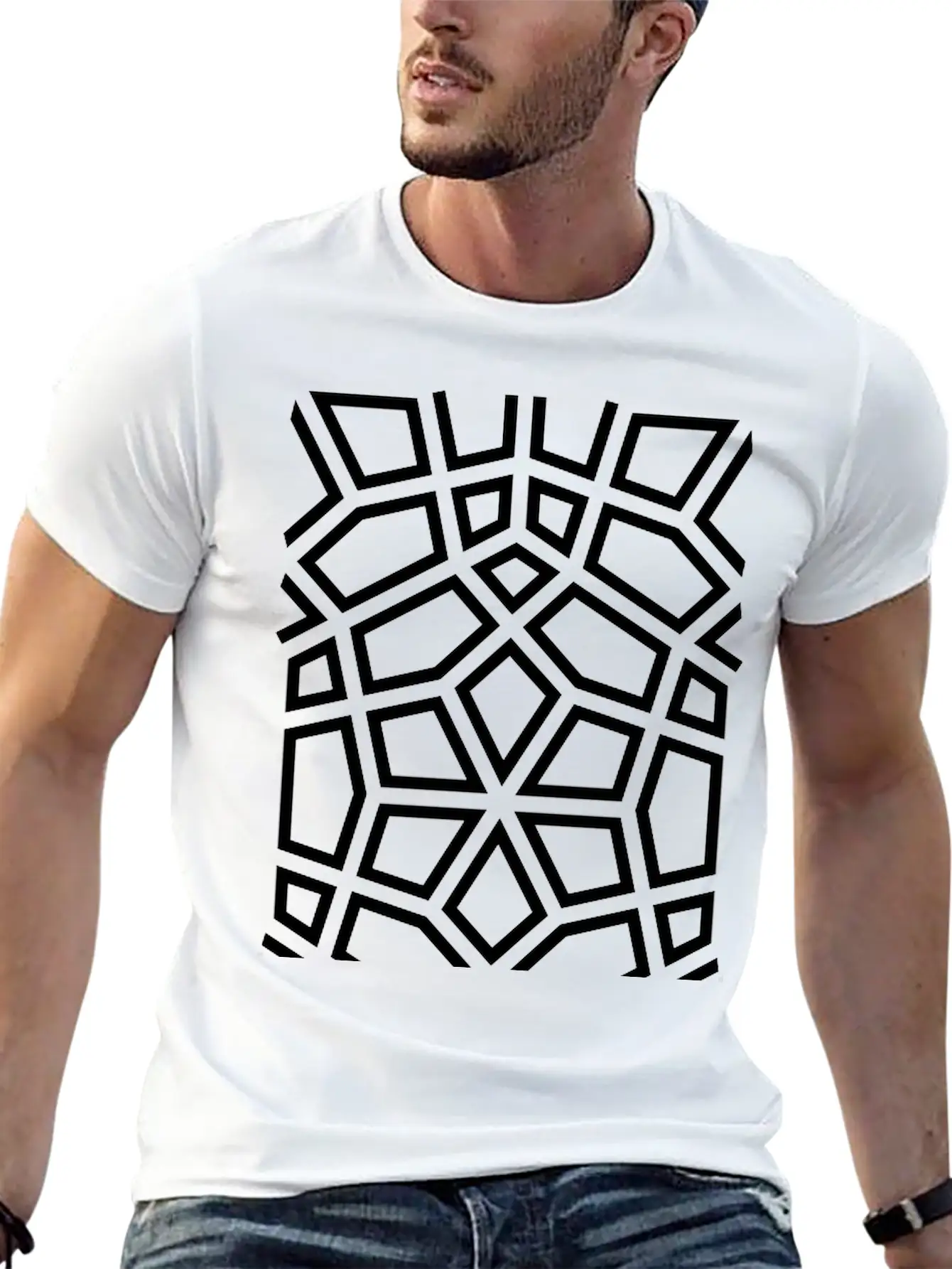A Decorative Mosaic Stylish Everyday T-Shirt – Unisex Basic Cotton Tee
