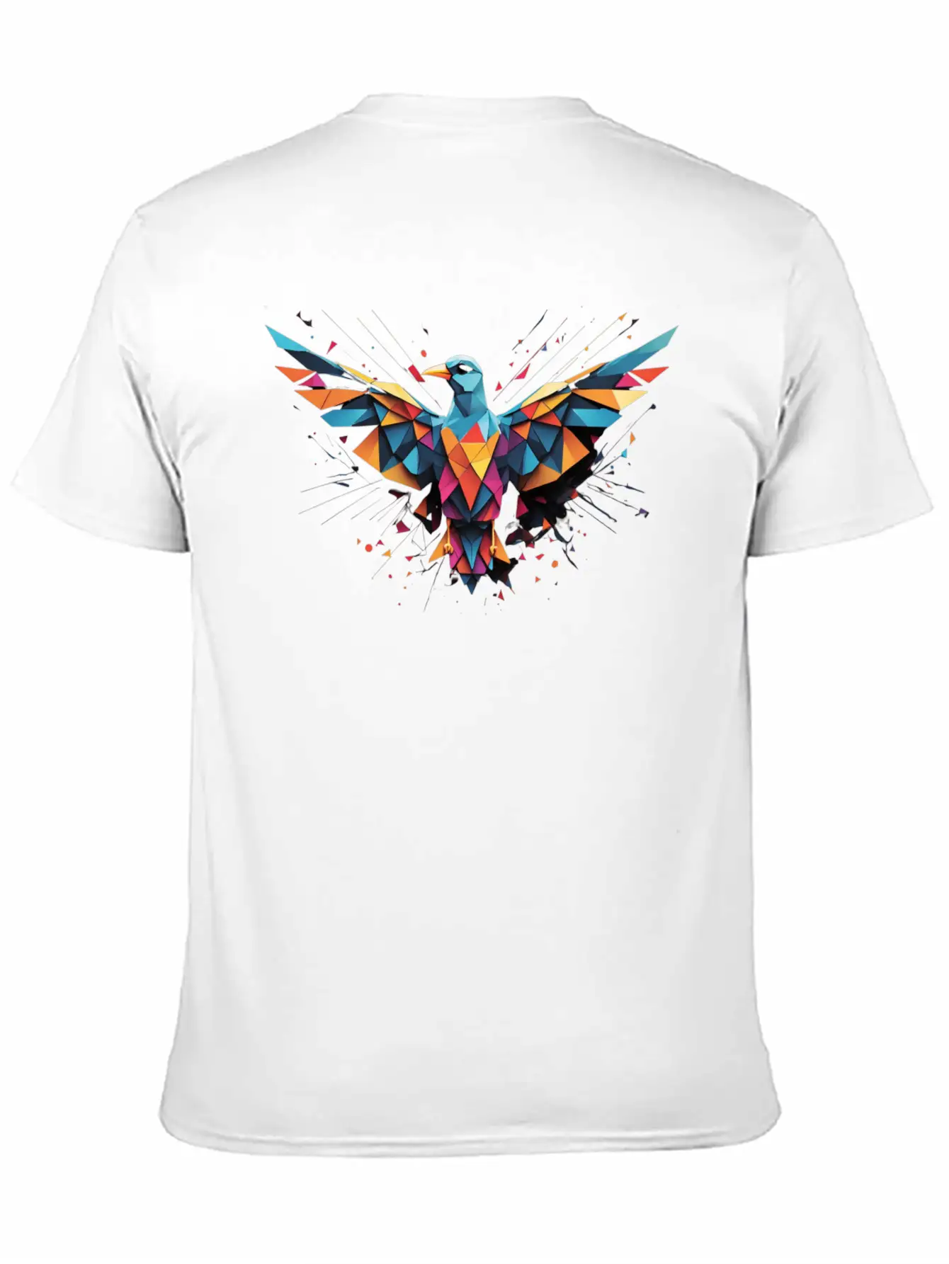 A Geometric Bird In Flight Timeless Short Sleeve Tee – Comfy And Minimalist Design