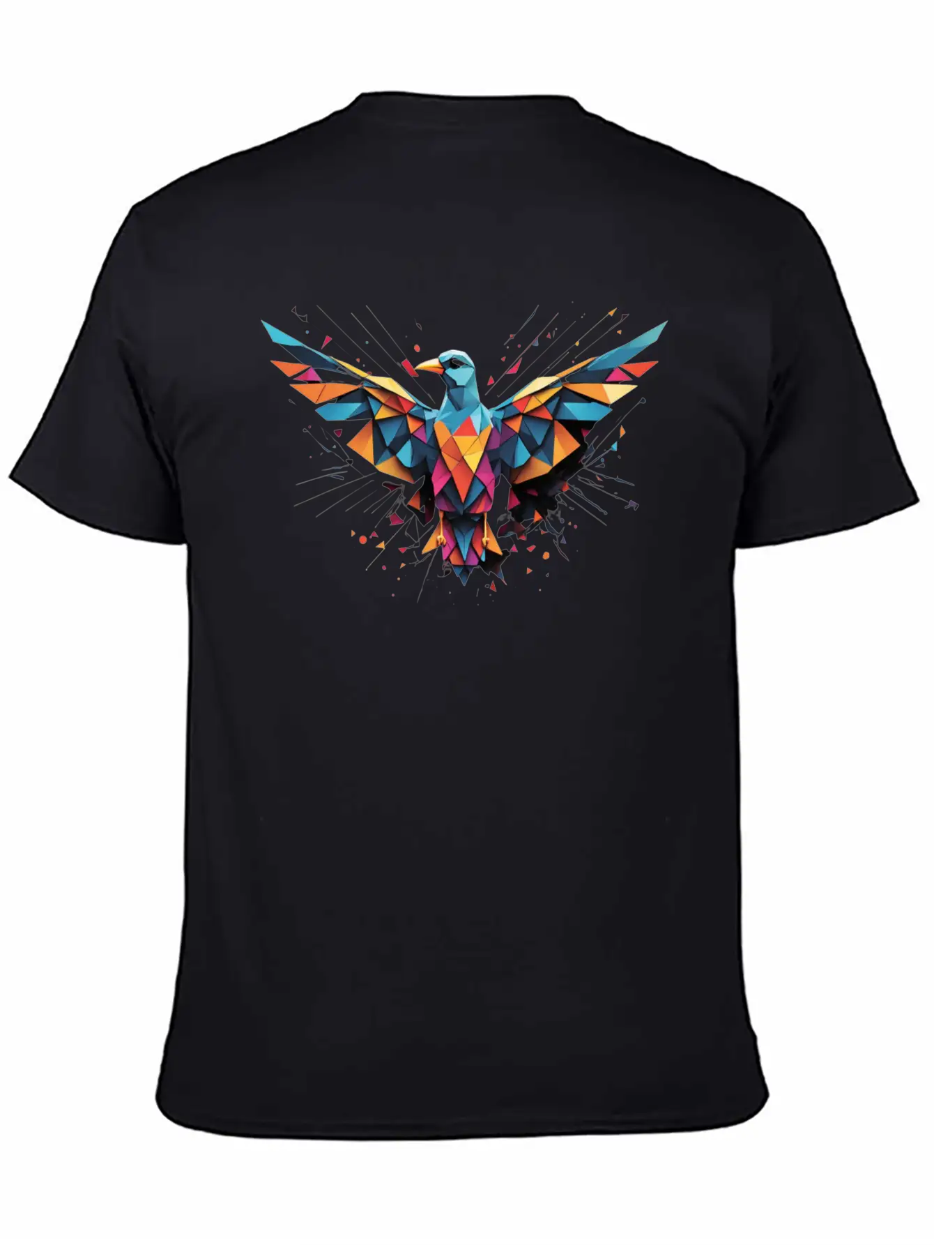 A Geometric Bird In Flight Timeless Short Sleeve Tee – Comfy And Minimalist Design