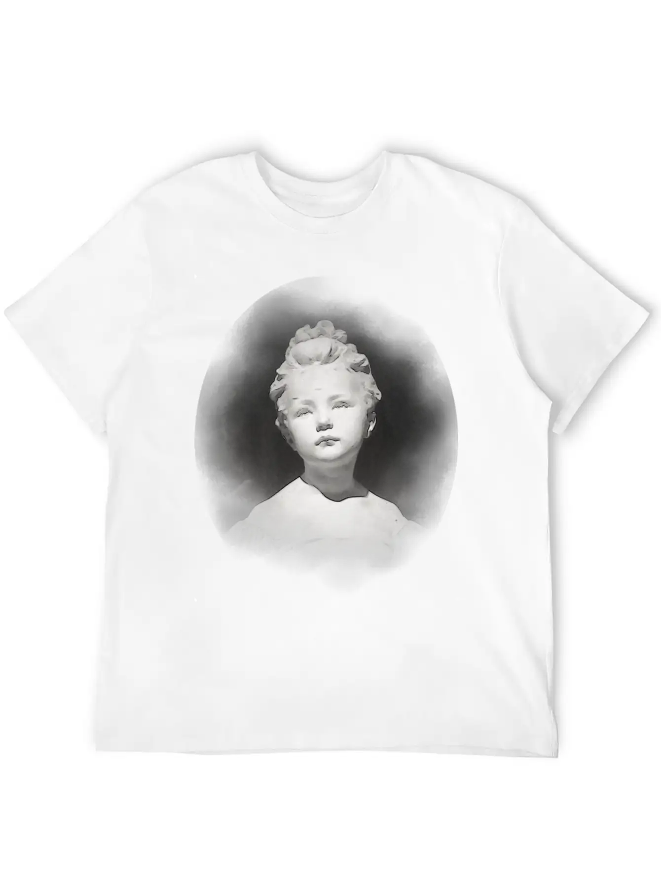 A Girl Statue Renaissance Style Unisex Short Sleeve Soft Cotton T-Shirt – Casual Everyday Wear