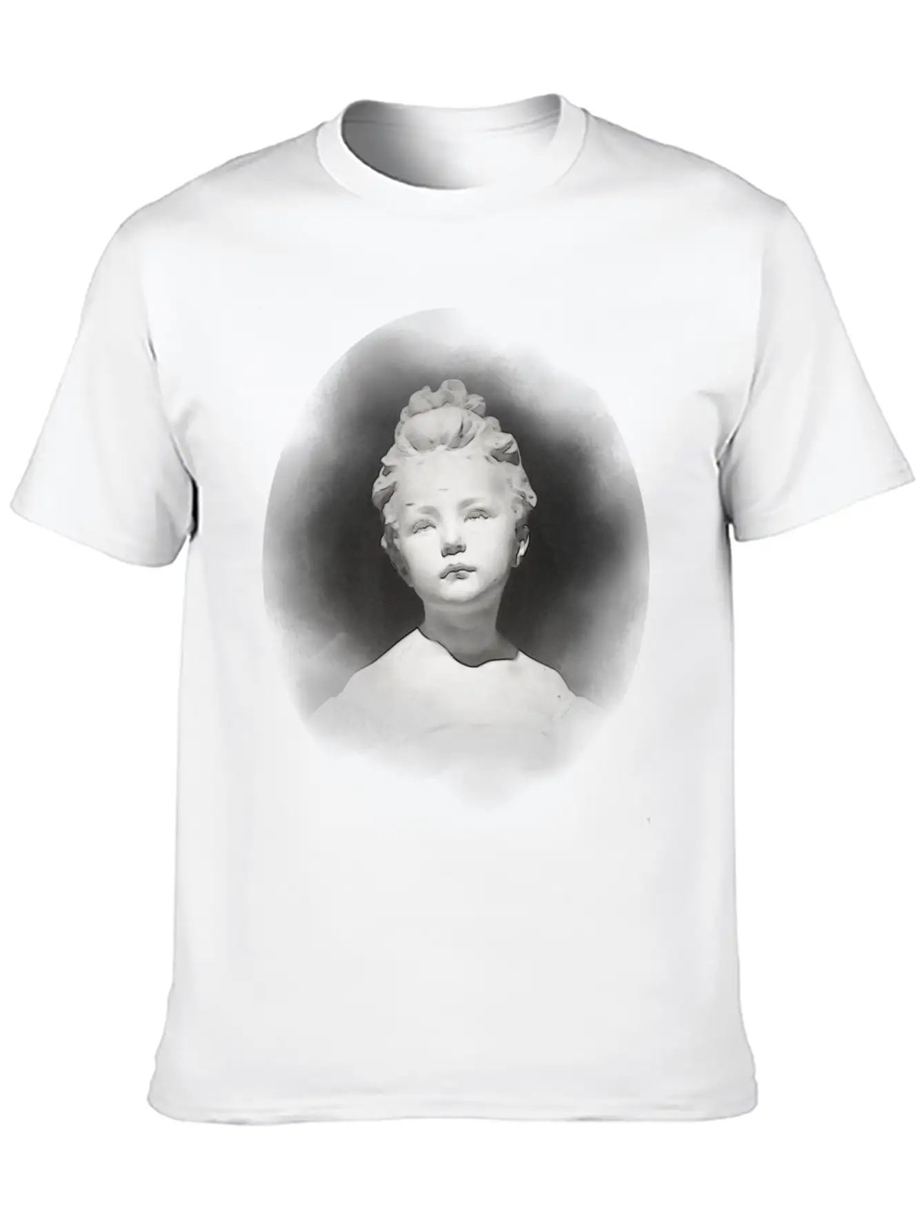 A Girl Statue Renaissance Style Unisex Short Sleeve Soft Cotton T-Shirt – Casual Everyday Wear
