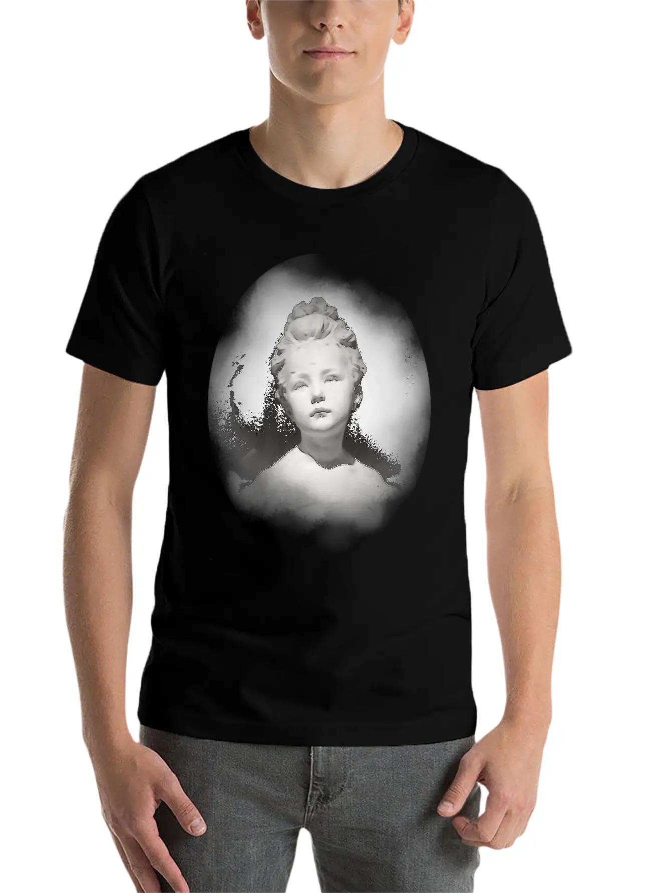 A Girl Statue Renaissance Style Unisex Short Sleeve Soft Cotton T-Shirt – Casual Everyday Wear