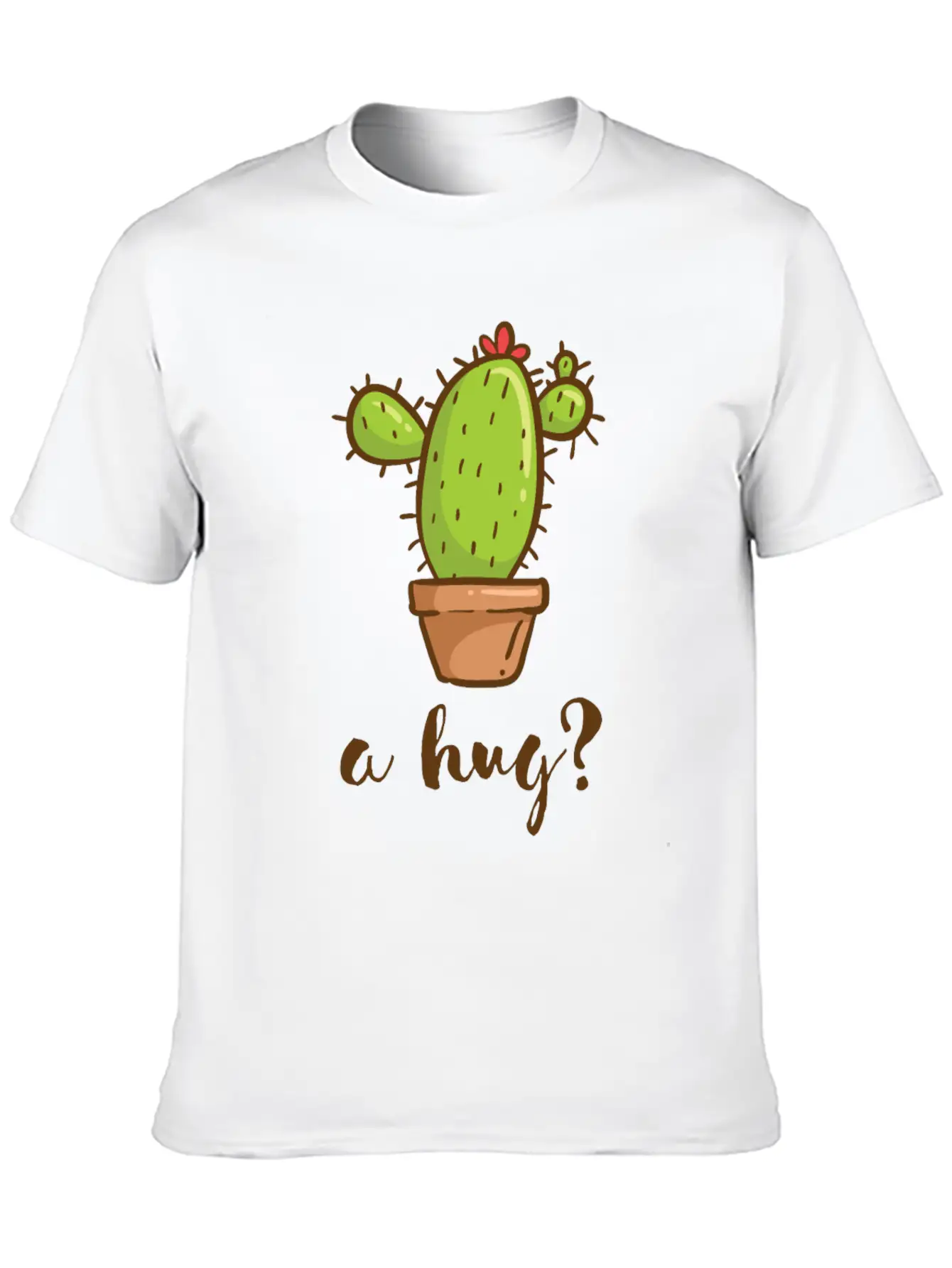 A Hug? Cactus Love Basic Graphic T-Shirt – Daily Comfort In Soft Cotton