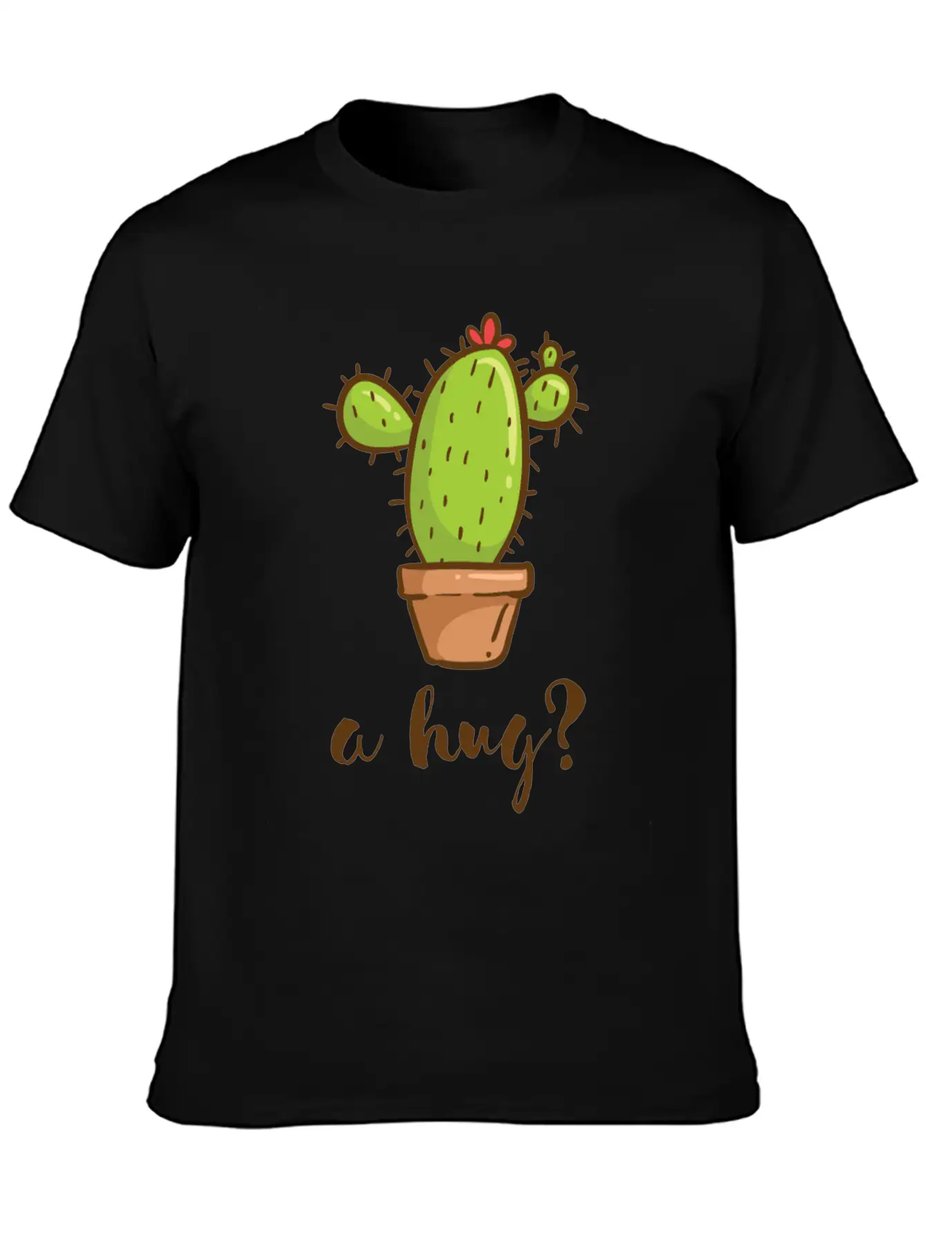 A Hug? Cactus Love Basic Graphic T-Shirt – Daily Comfort In Soft Cotton