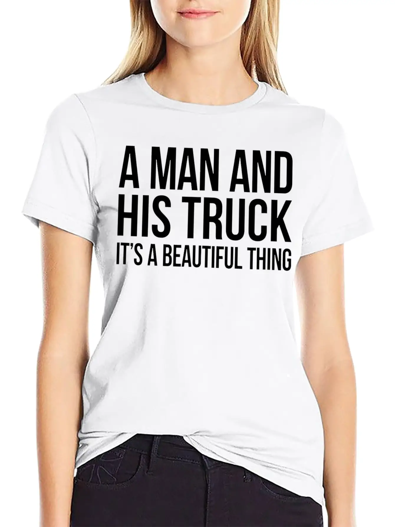 A Man And His Truck It S A Beautiful Thing Stylish Everyday T-Shirt – Unisex Basic Cotton Tee