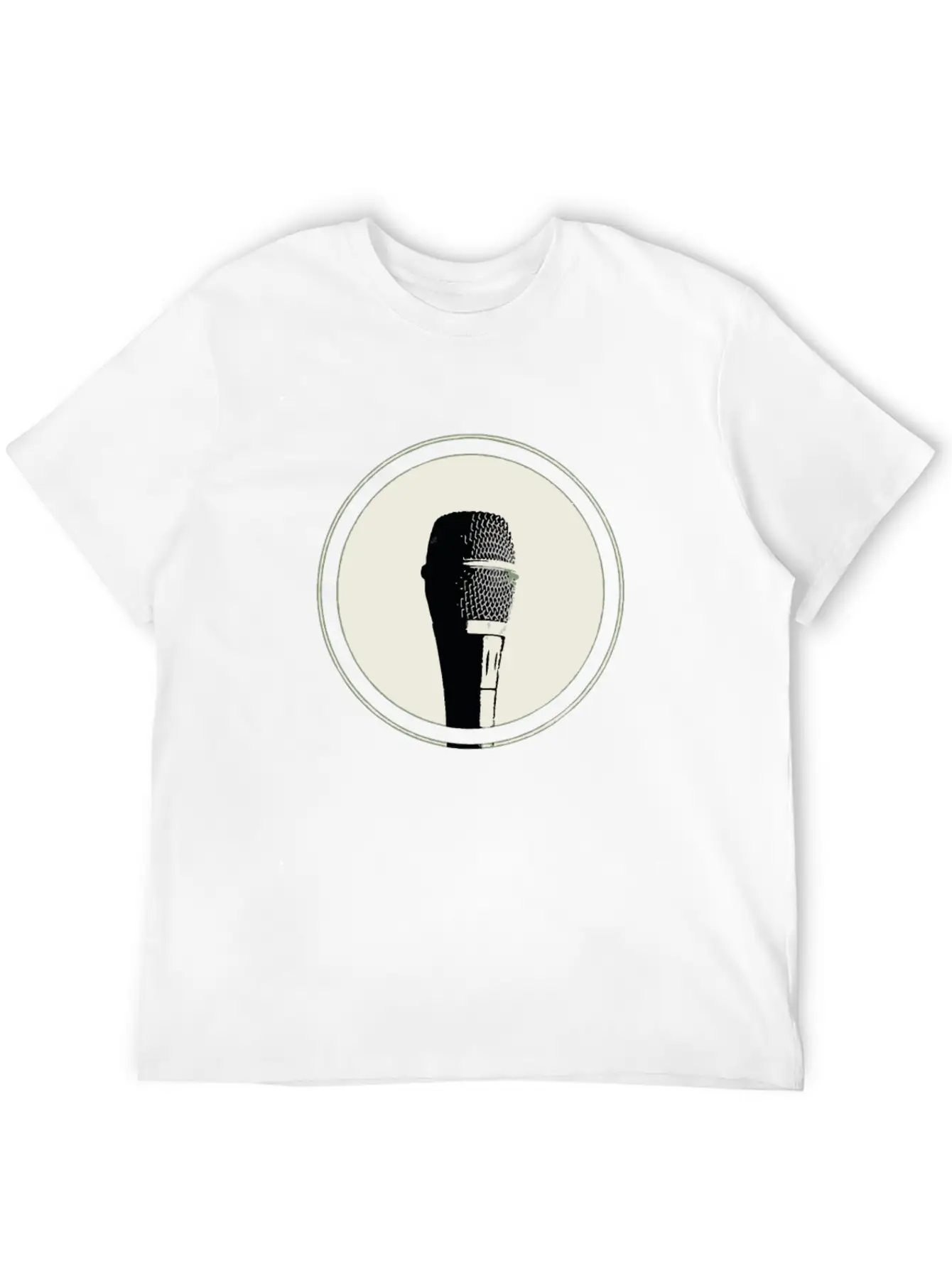 A Microphone Stylish Everyday T-Shirt – Unisex Basic Cotton Tee