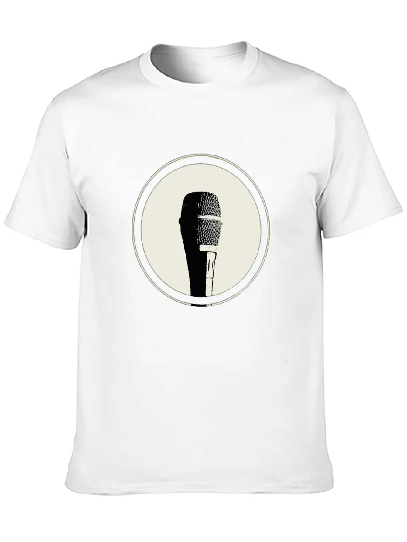 A Microphone Stylish Everyday T-Shirt – Unisex Basic Cotton Tee