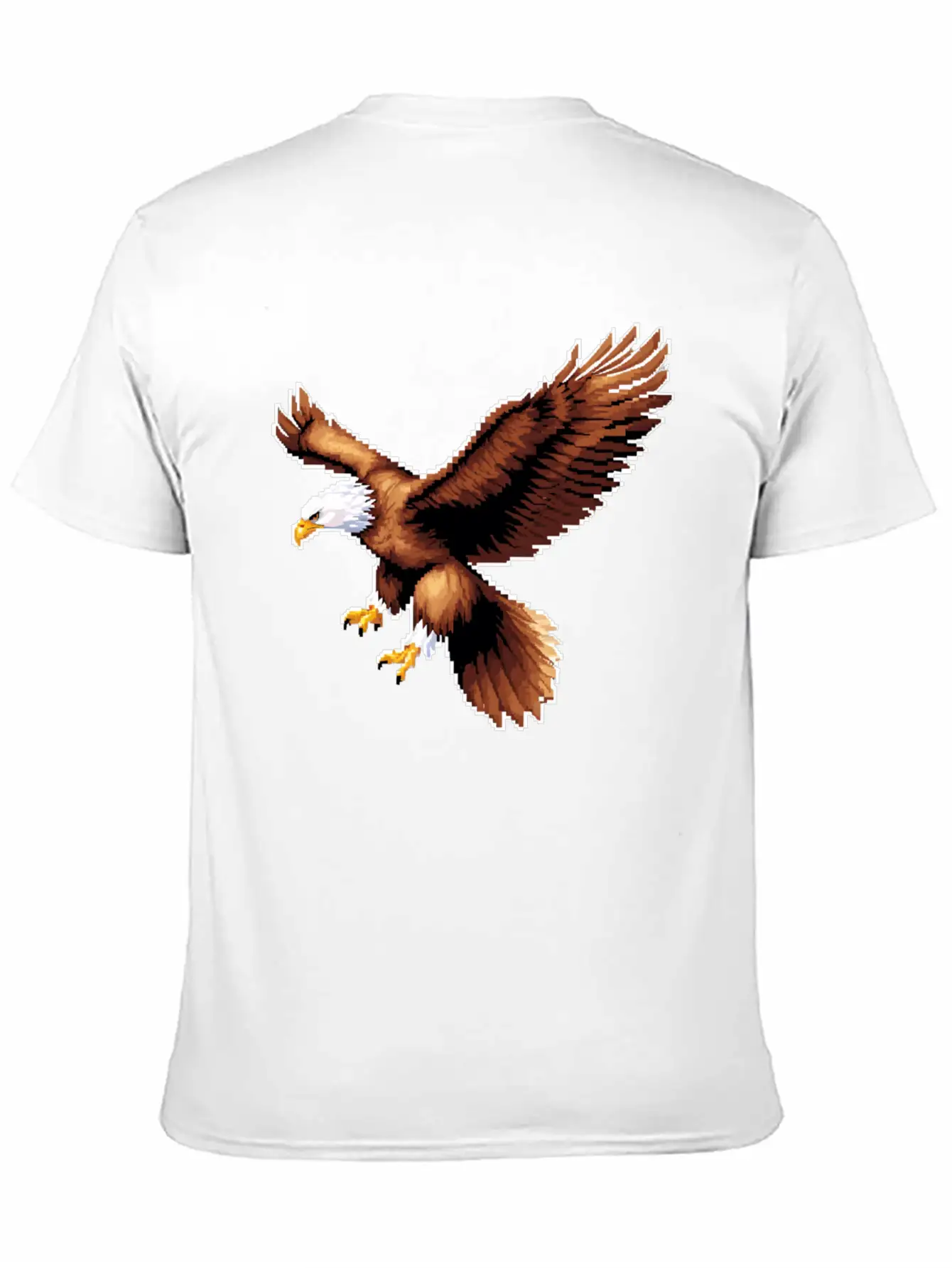 A Pixel Art Of A Eagle Basic Graphic T-Shirt – Daily Comfort In Soft Cotton