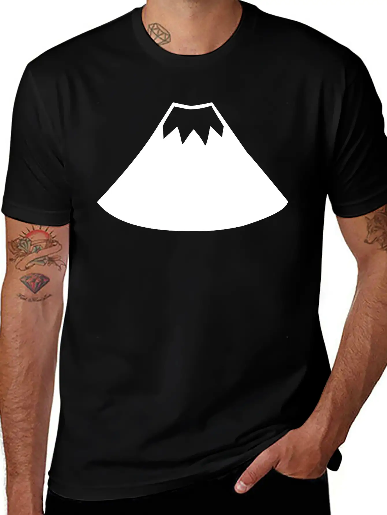 A Sleeping Volcano Comfortable Minimalist Graphic Tee – Summer Style Essential