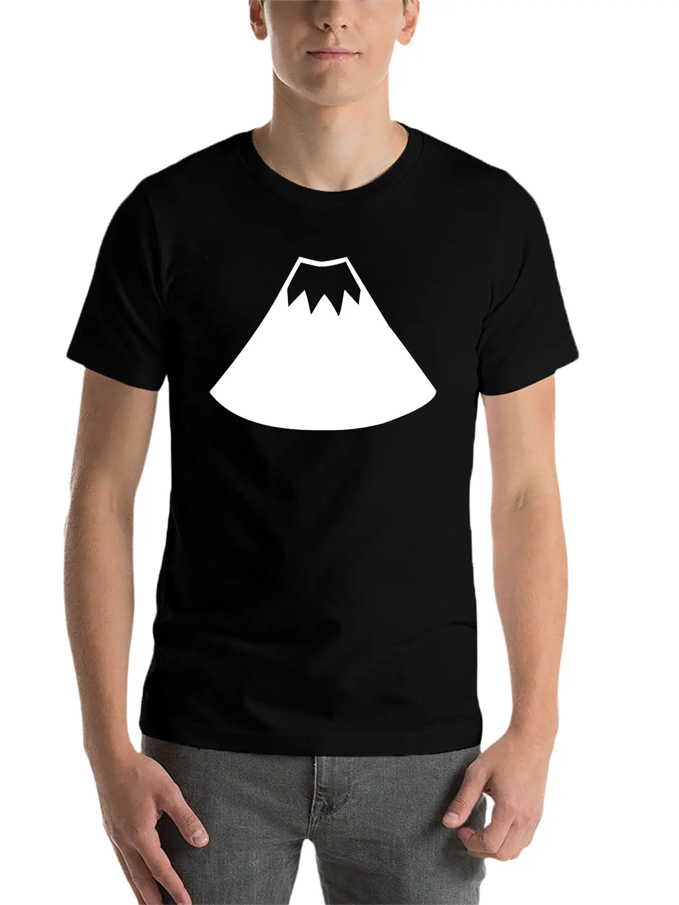 A Sleeping Volcano Comfortable Minimalist Graphic Tee – Summer Style Essential