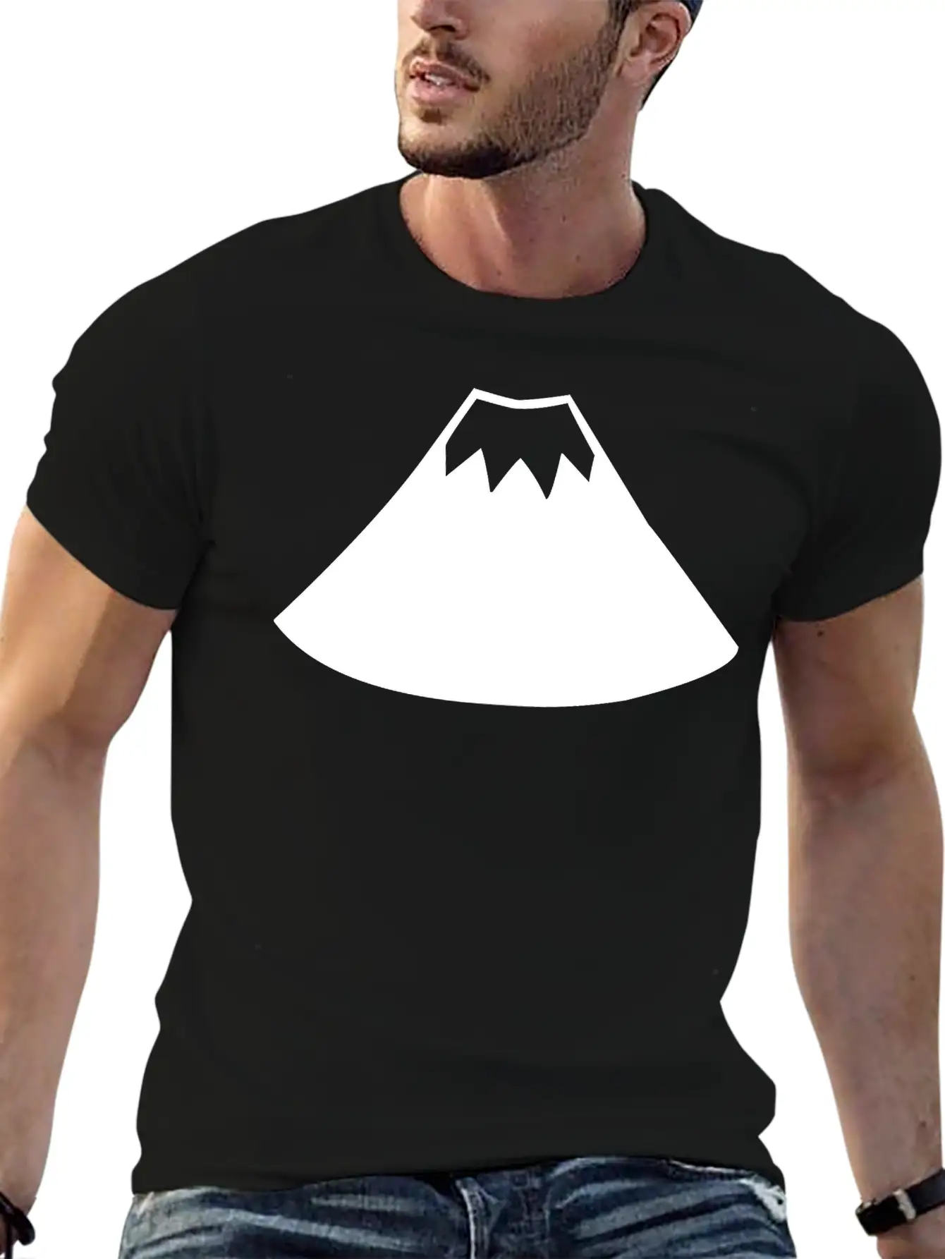 A Sleeping Volcano Comfortable Minimalist Graphic Tee – Summer Style Essential