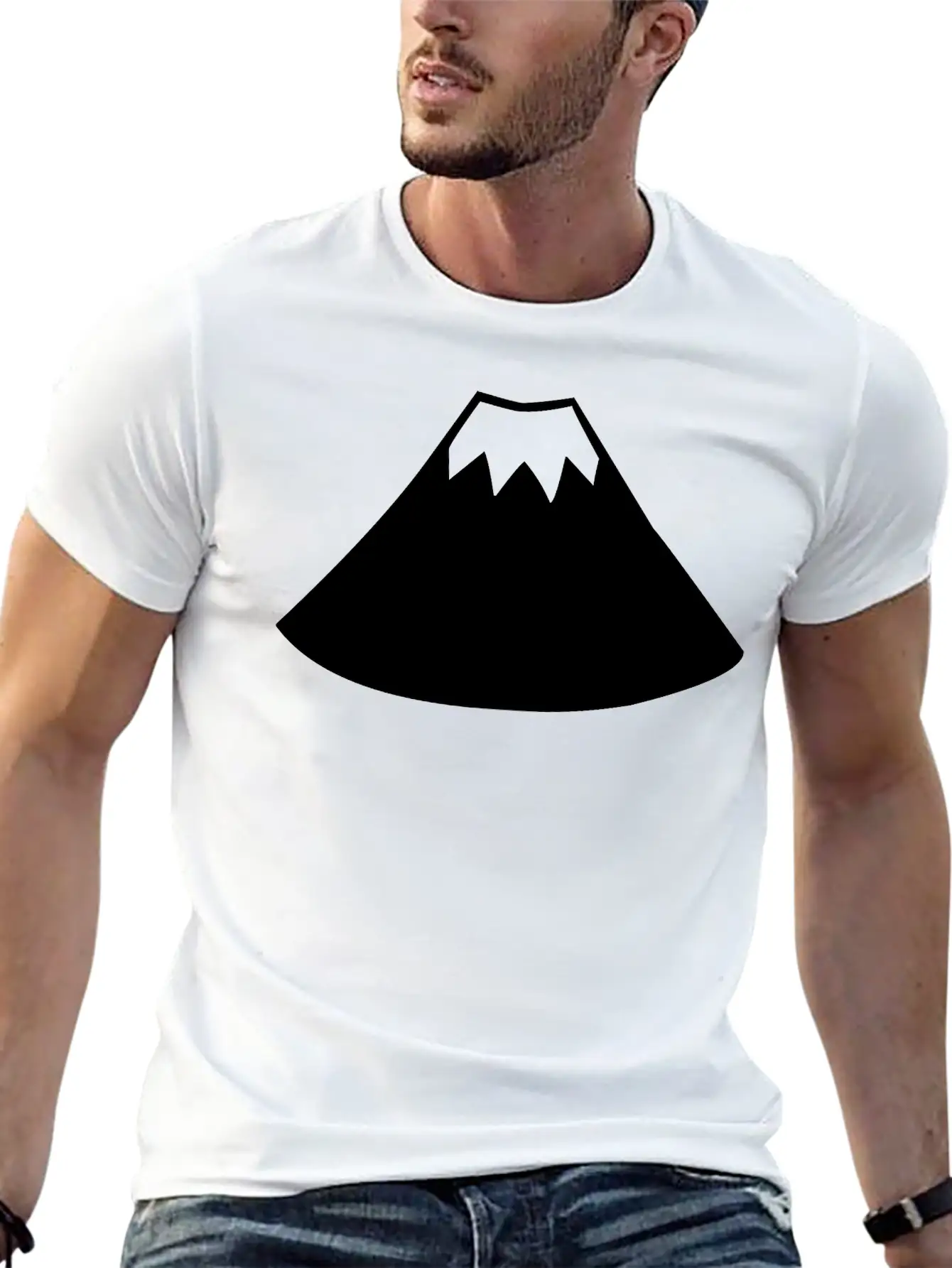 A Sleeping Volcano Comfortable Minimalist Graphic Tee – Summer Style Essential