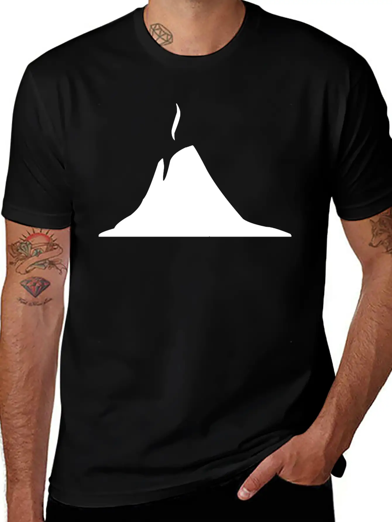 A Volcano Releasing Fumes Into The Atmosphere Timeless Short Sleeve Tee – Comfy And Minimalist Design