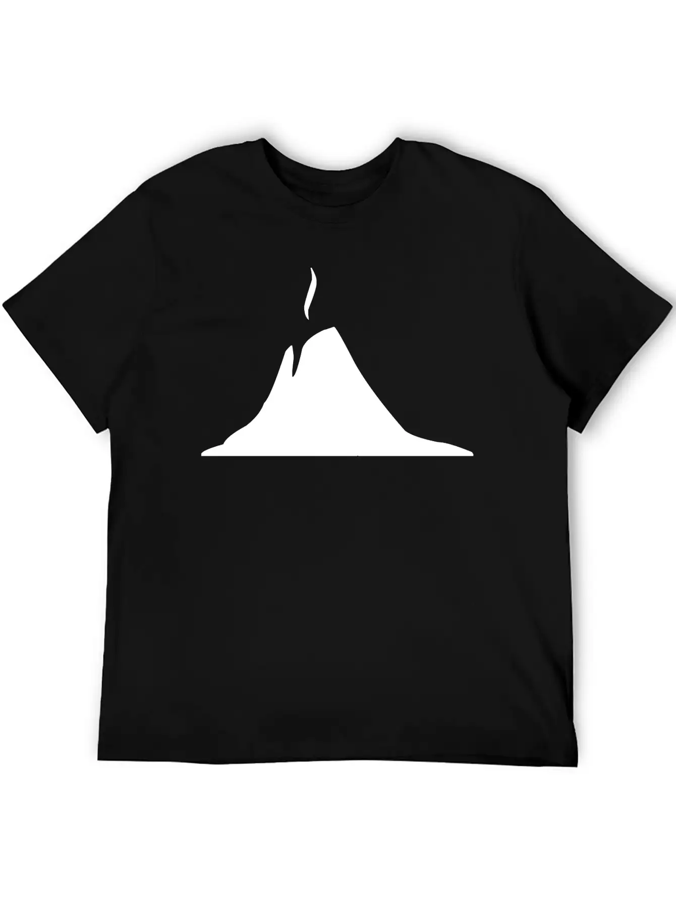 A Volcano Releasing Fumes Into The Atmosphere Timeless Short Sleeve Tee – Comfy And Minimalist Design