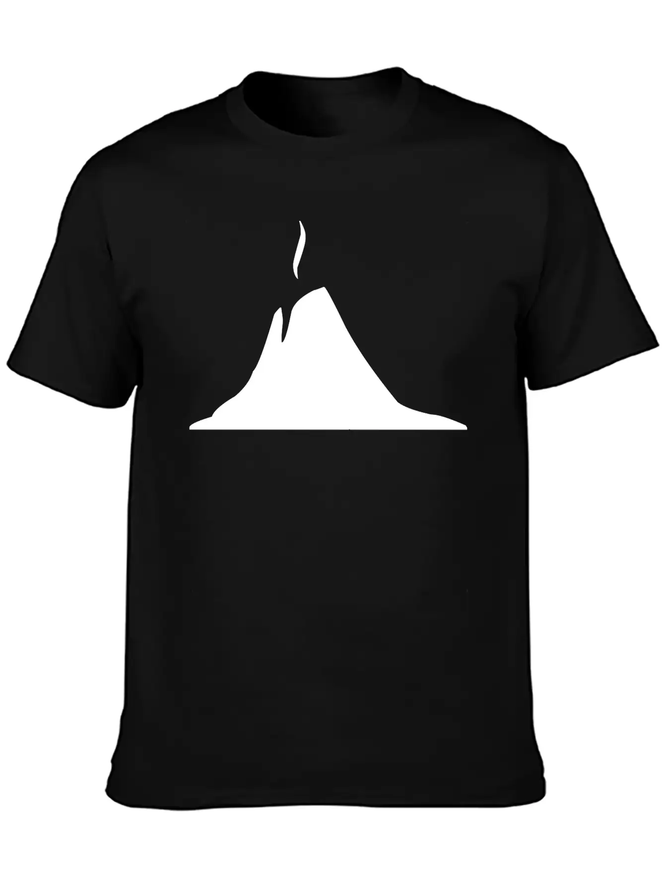 A Volcano Releasing Fumes Into The Atmosphere Timeless Short Sleeve Tee – Comfy And Minimalist Design