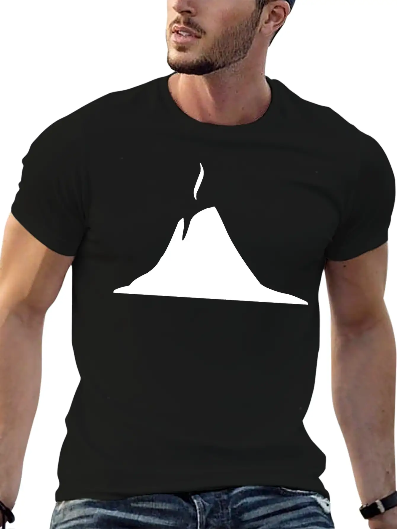 A Volcano Releasing Fumes Into The Atmosphere Timeless Short Sleeve Tee – Comfy And Minimalist Design
