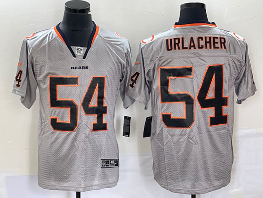 Men's Chicago Bears Brian Urlacher #54 Gray Game Jerseys