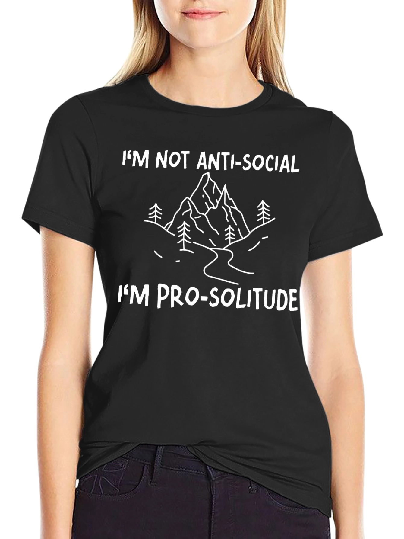 Anti-Social Pro-Solitude Graphic Tee