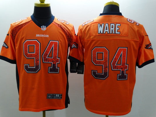 Men's Denver Broncos DeMarcus Ware #94 Orange Game Jerseys