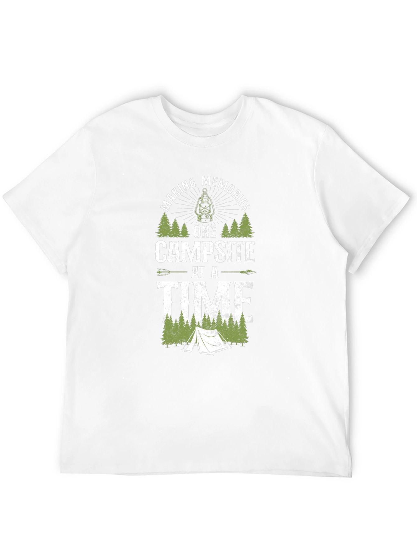 Camping Memories Black Graphic T-Shirt