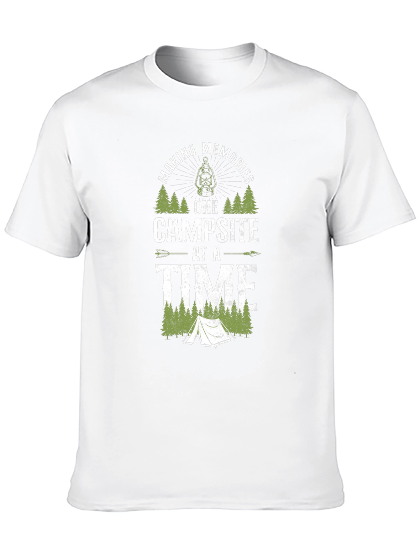 Camping Memories Black Graphic T-Shirt