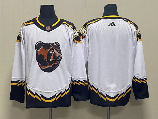 Men's Boston Bruins White Player Blank Jerseys