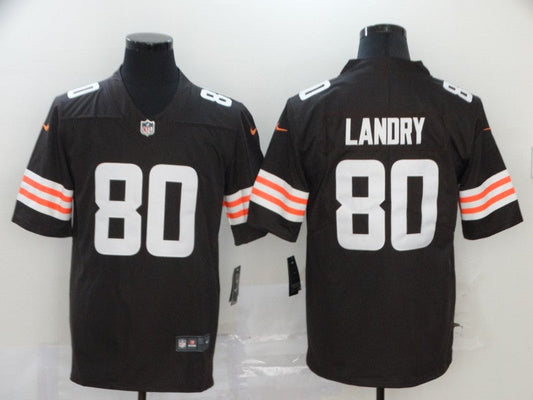 Men's Cleveland Browns Jarvis Landry #80 Brown Game Player Jerseys
