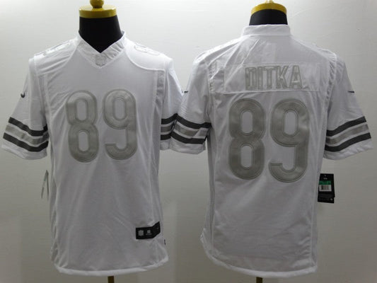 Men's Chicago Bears Mike Ditka #89 White Game Jerseys