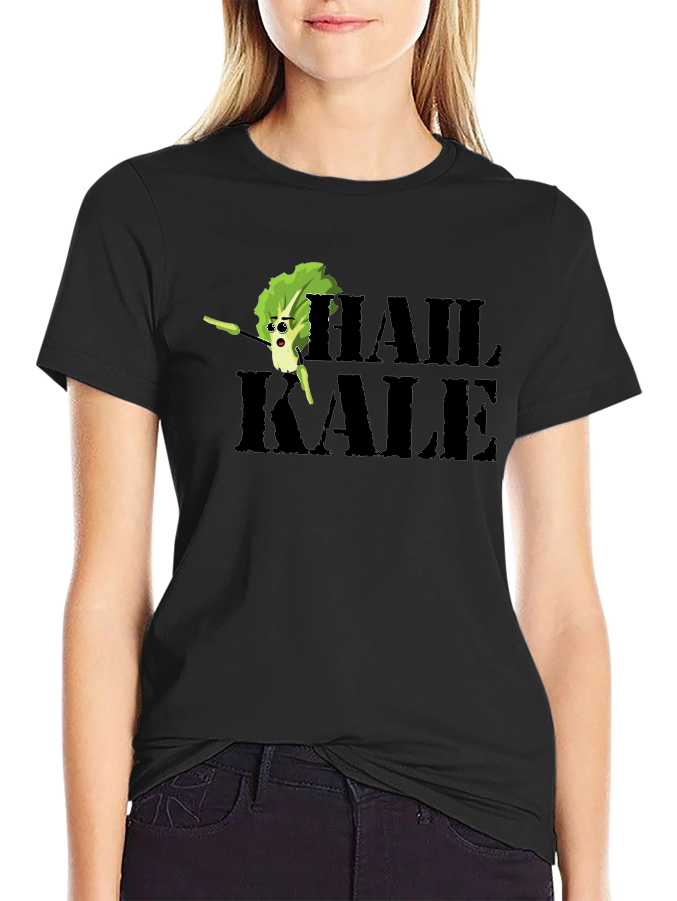 Hail Kale T-Shirt Funny Vegan Vegetarian Tee
