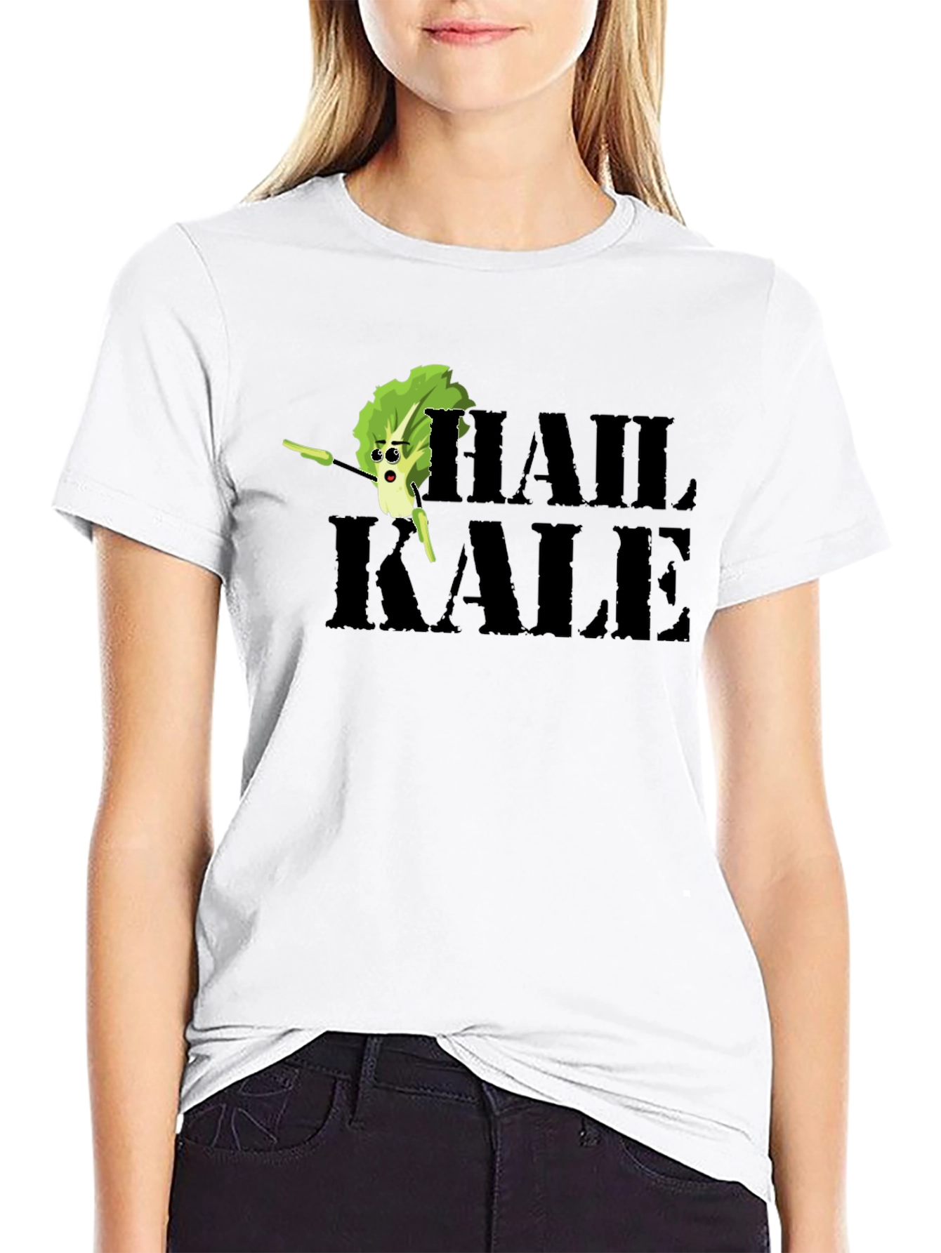Hail Kale T-Shirt Funny Vegan Vegetarian Tee